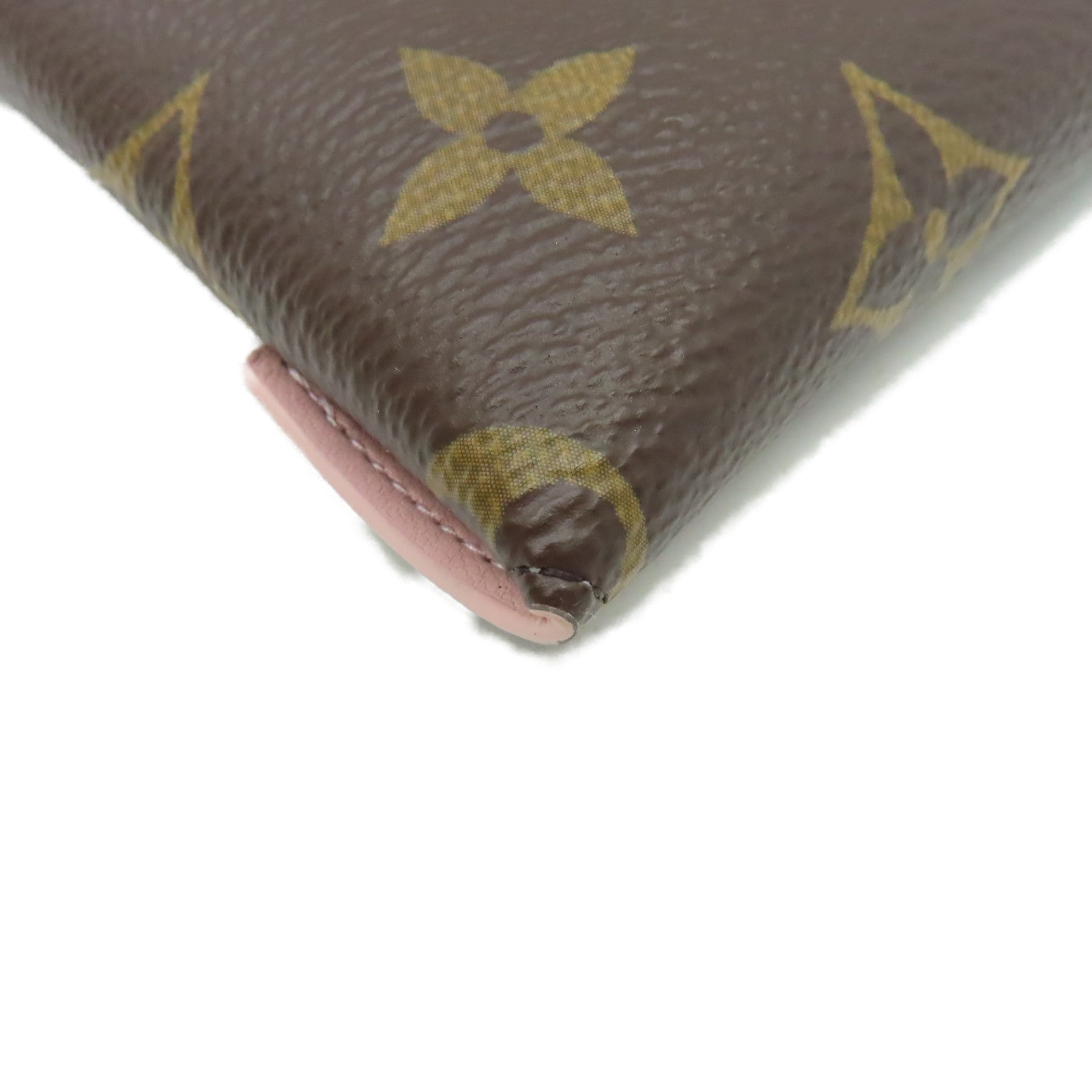 LOUIS VUITTON Monogram Kirigami Pochette金扣手拿包啡色/粉紅色