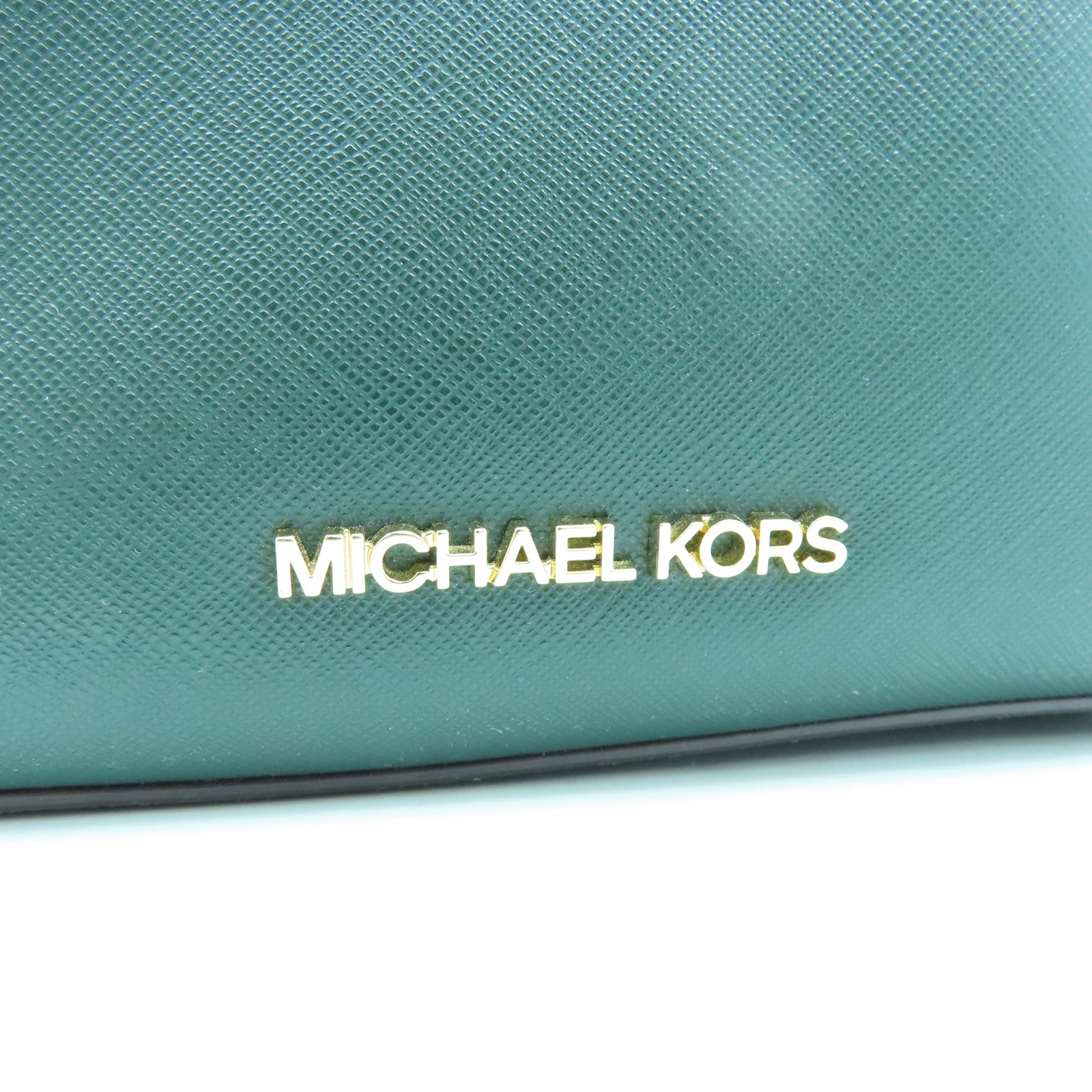Michael Kors 牛皮皮革2 Way Shoulder金扣手挽肩背两用袋绿色