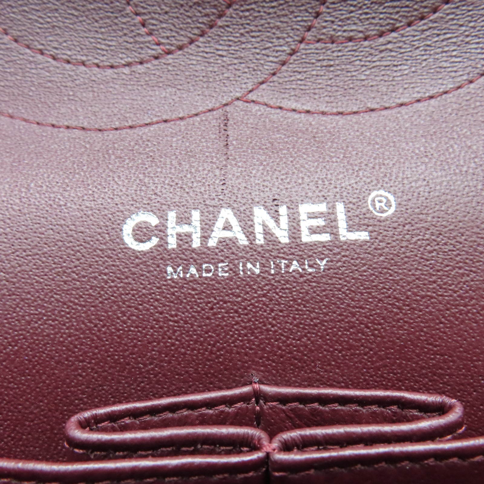 CHANEL 菱格羊皮皮革Chain Shoulder银扣链带肩背袋黑色