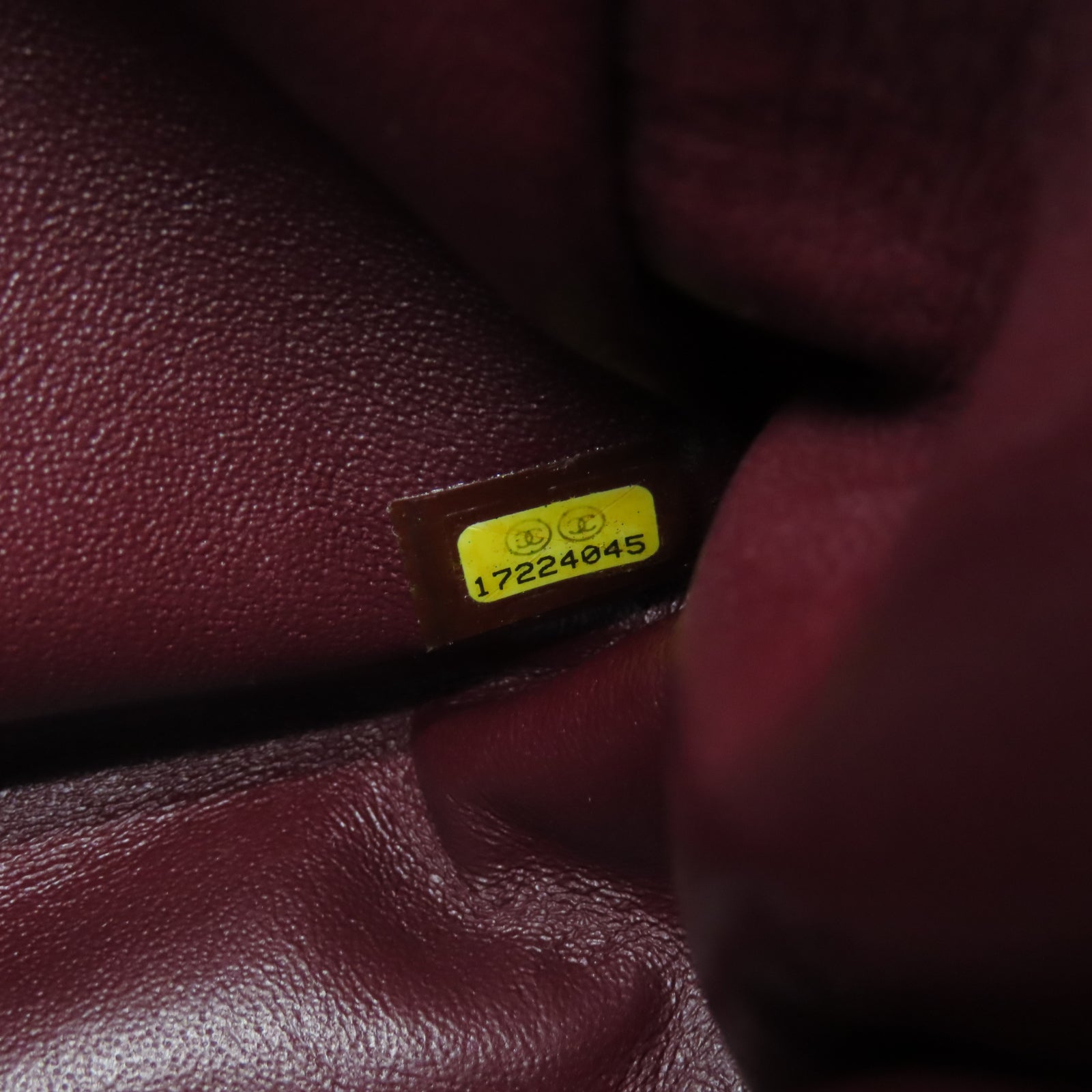 CHANEL 菱格羊皮皮革Chain Shoulder银扣链带肩背袋黑色