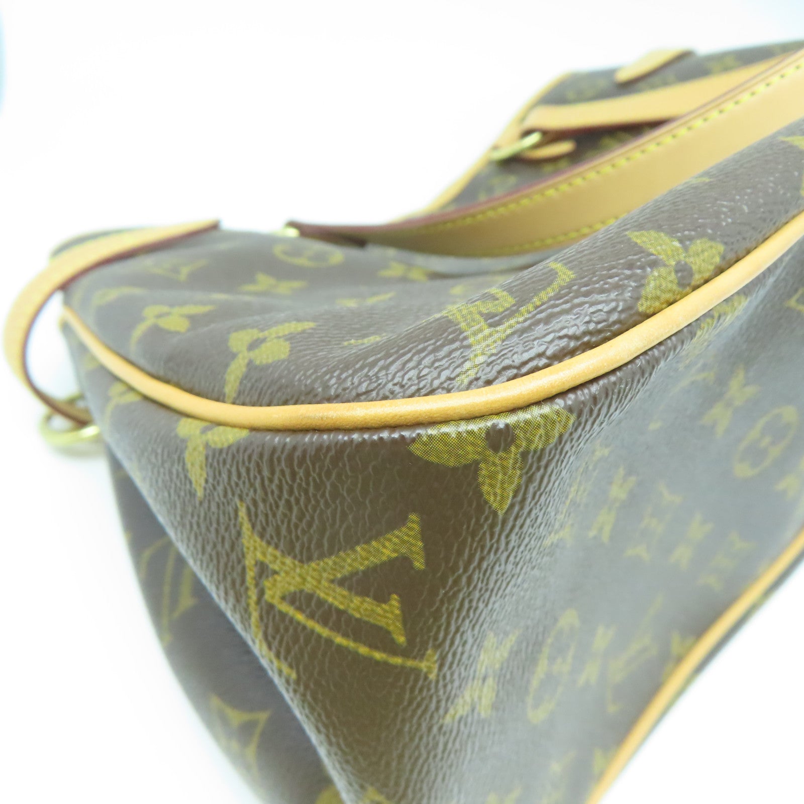 LOUIS VUITTON Monogram Batignolles Horizont金扣手挽袋/肩背袋啡色