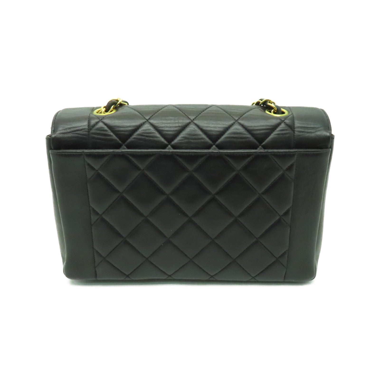 CHANEL 【激減優惠】菱格羊皮皮革Chain Shoulder Bag金扣鏈帶肩背袋黒色
