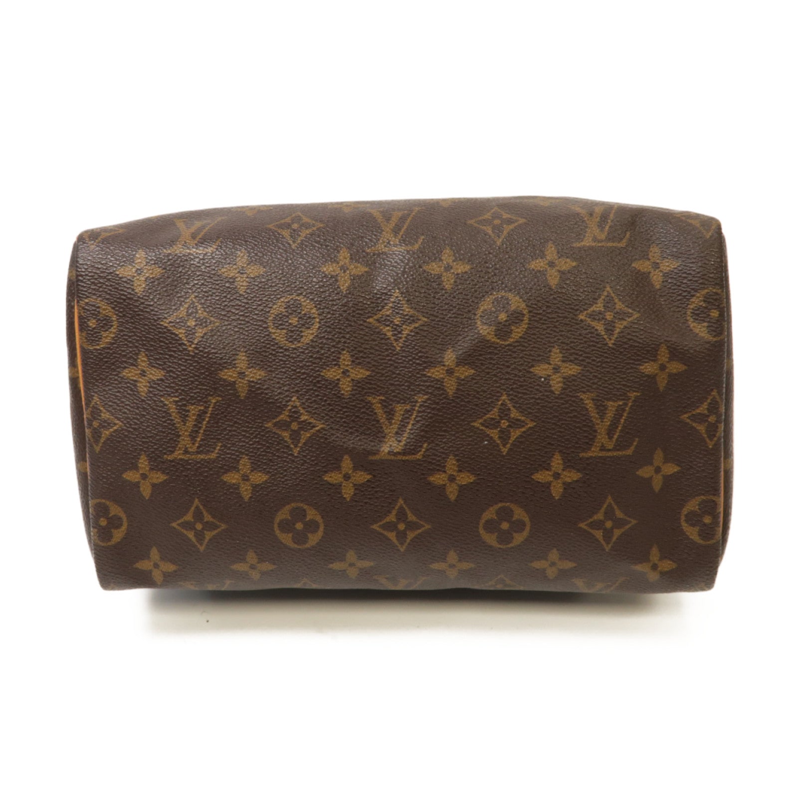 LOUIS VUITTON Monogram Speedy 25金扣手挽袋棕色