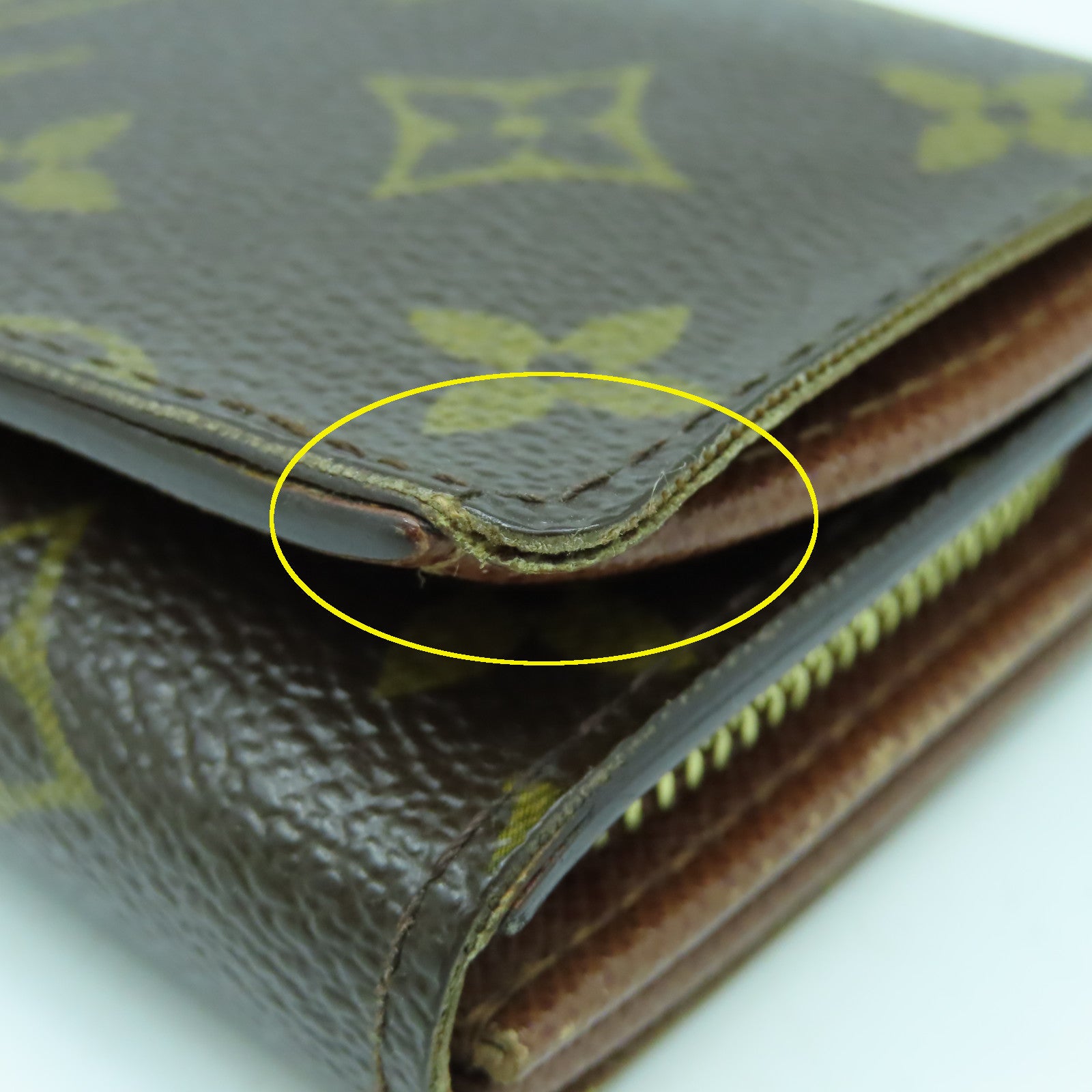 LOUIS VUITTON Monogram Wallet金扣錢包啡色