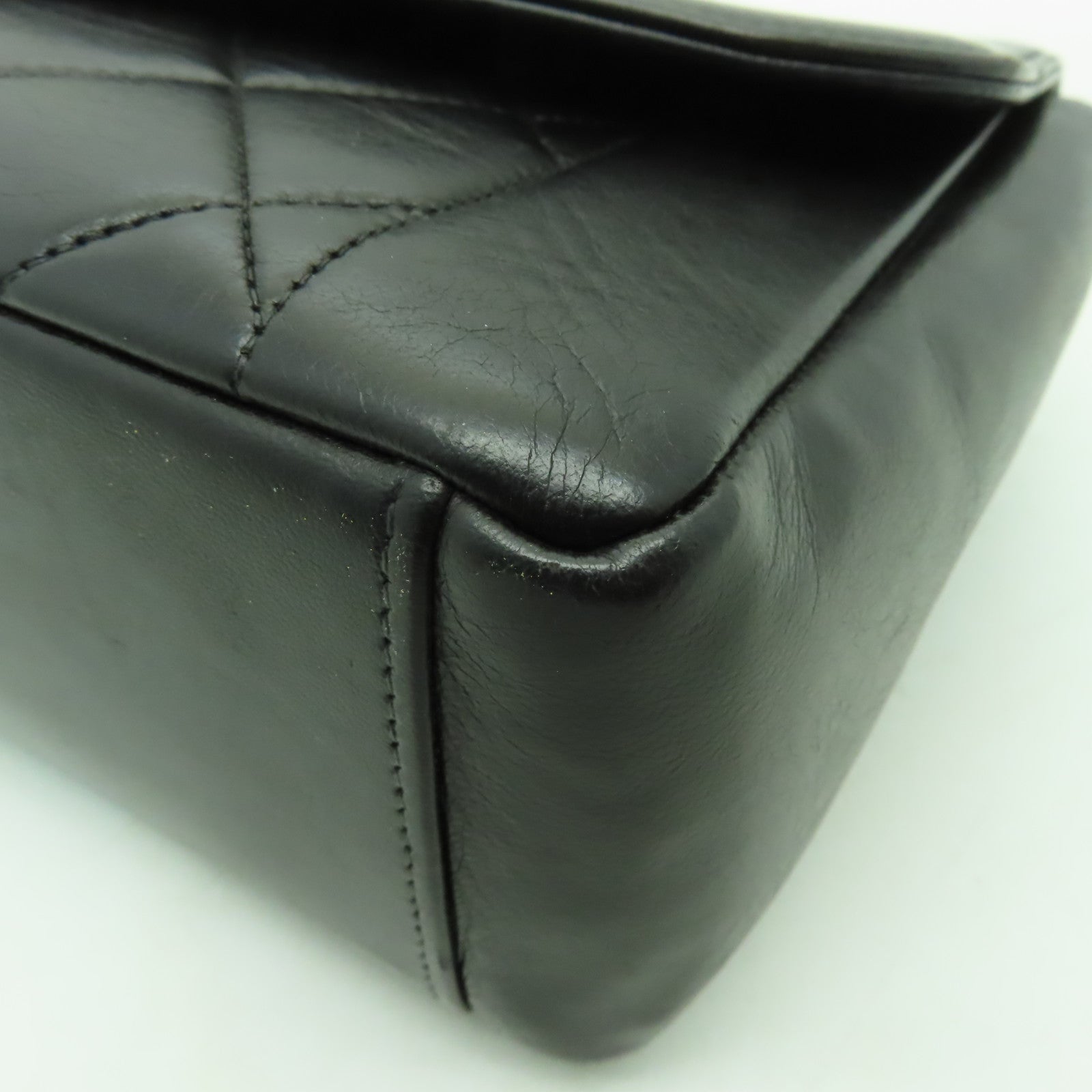 CHANEL 【激減優惠】菱格羊皮皮革Chain Shoulder Bag金扣鏈帶肩背袋黒色