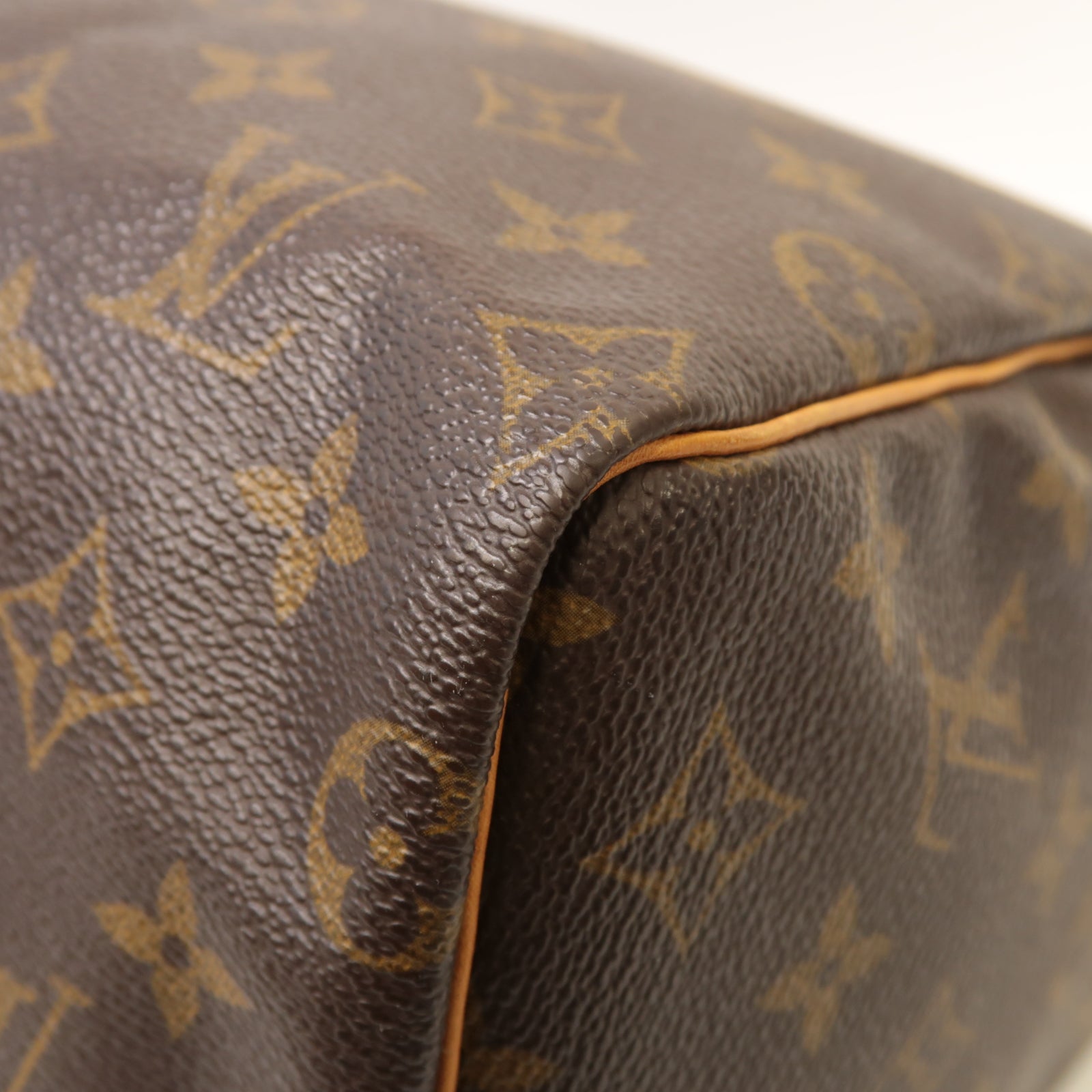 LOUIS VUITTON Monogram Speedy 25金扣手挽袋棕色