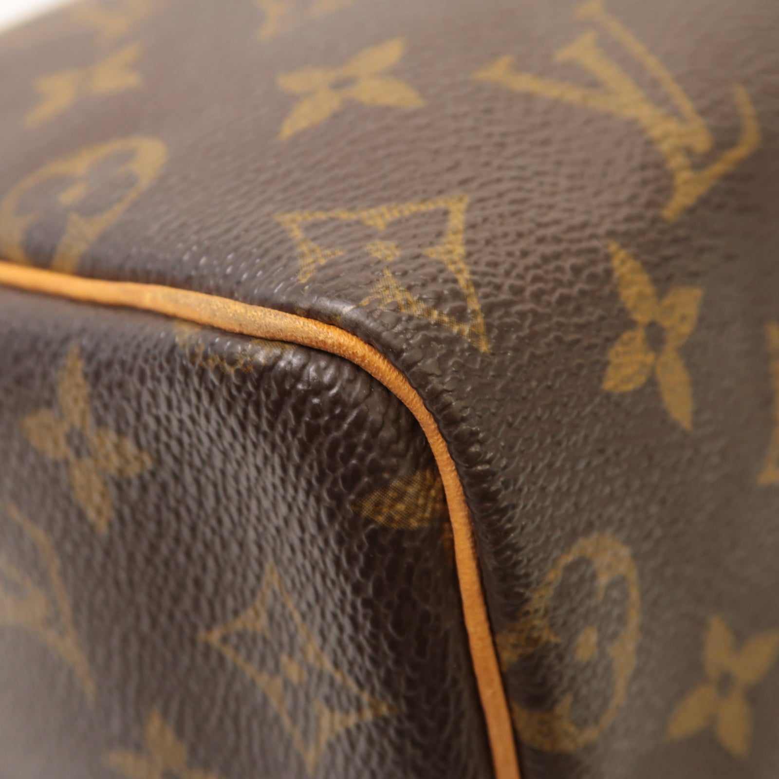 LOUIS VUITTON Monogram Speedy 25金扣手挽袋棕色