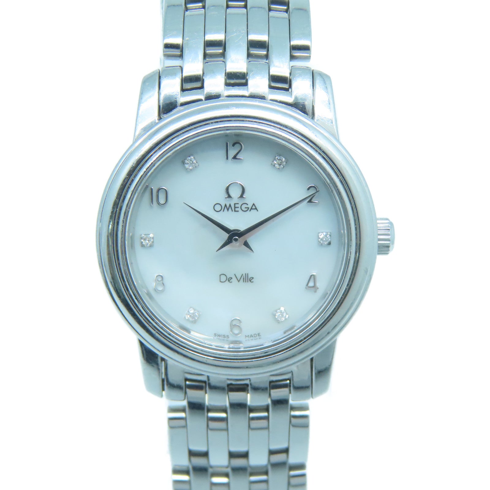 OMEGA De Ville Stainless Steel Watch Quartz Movement White