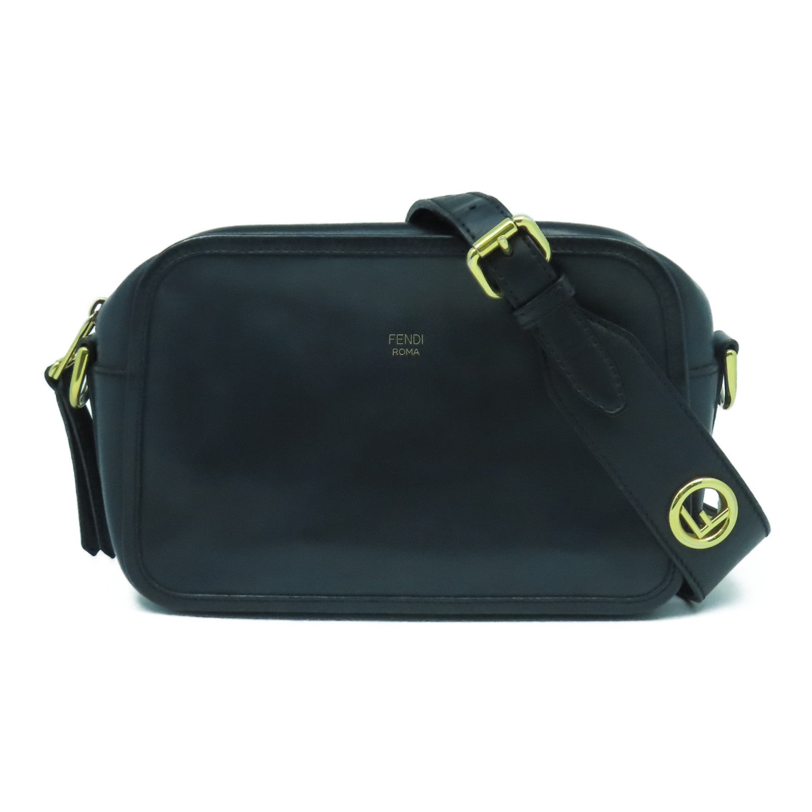 FENDI 牛皮皮革Shoulder Bag金扣肩背袋
