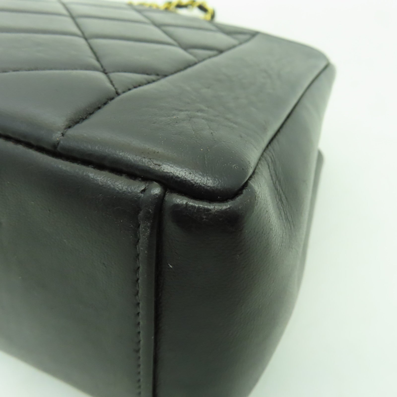 CHANEL 【激減優惠】菱格羊皮皮革Chain Shoulder Bag金扣鏈帶肩背袋黒色