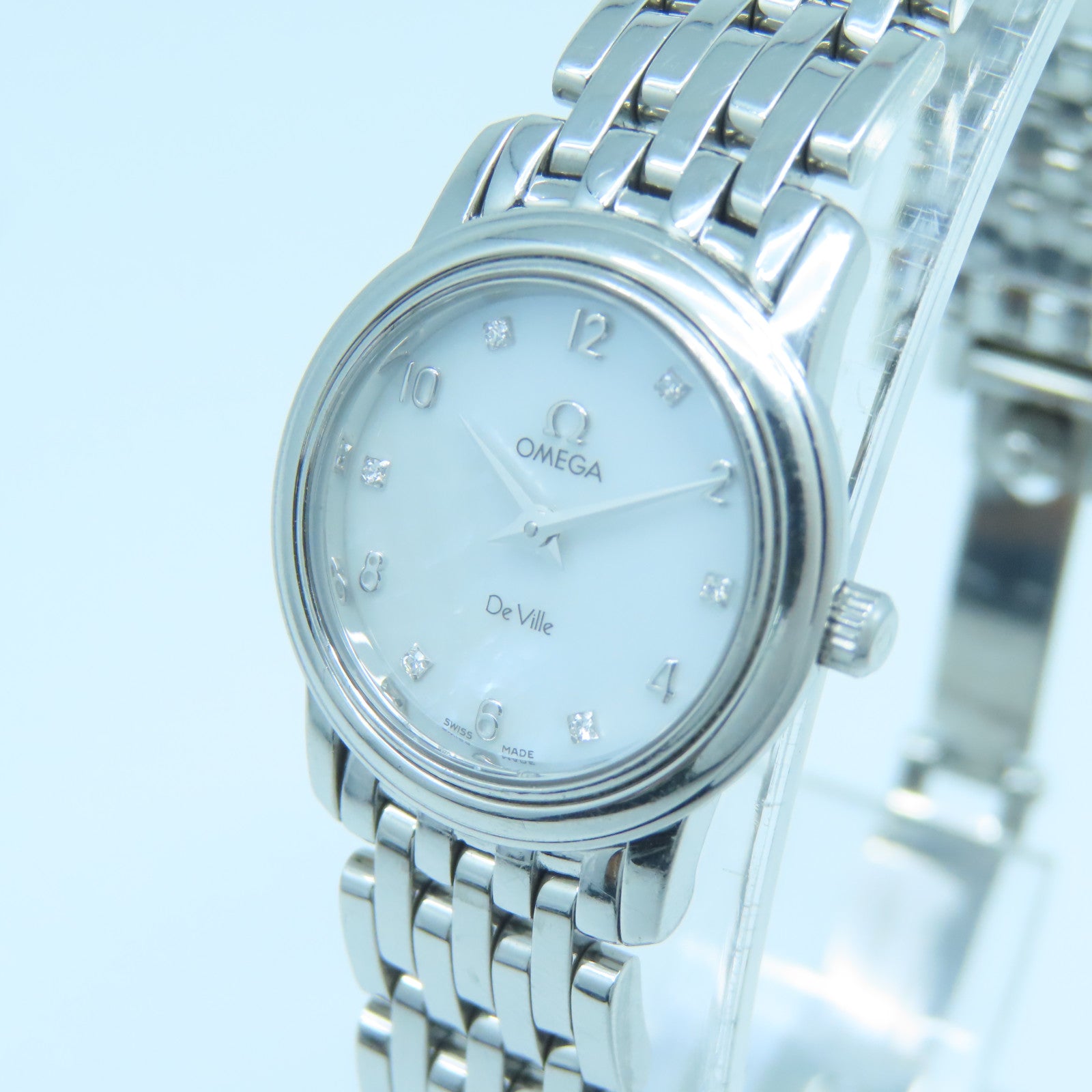 OMEGA De Ville Stainless Steel Watch Quartz Movement White