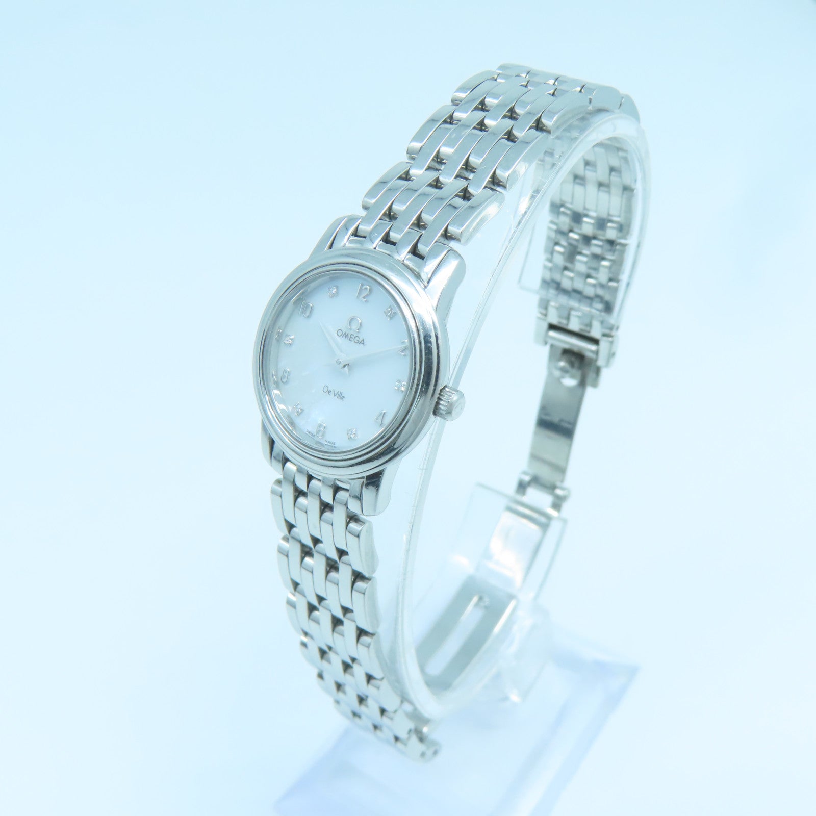 OMEGA De Ville Stainless Steel Watch Quartz Movement White