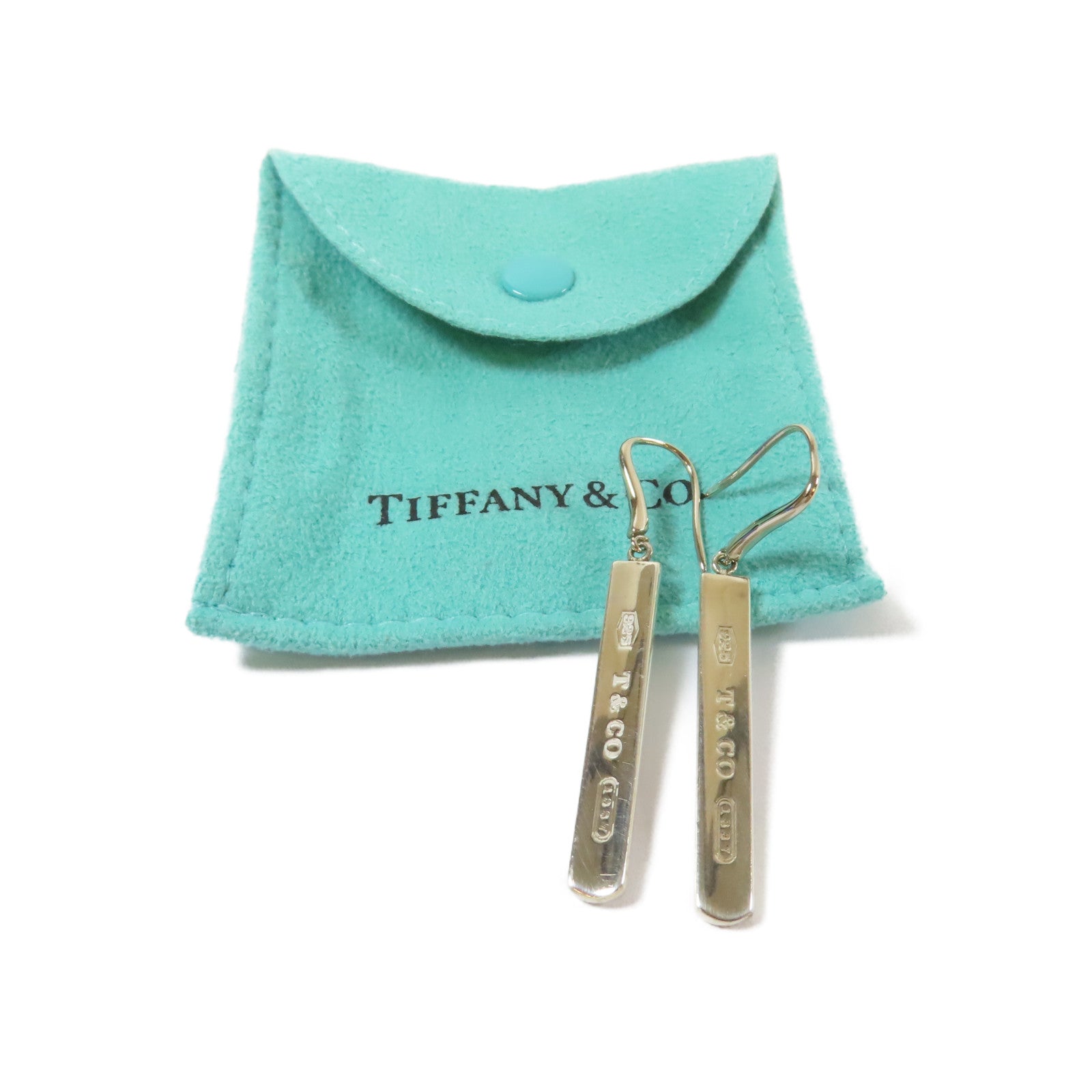TIFFANY＆CO 925純銀Sterling Silver Bar Earrings耳環