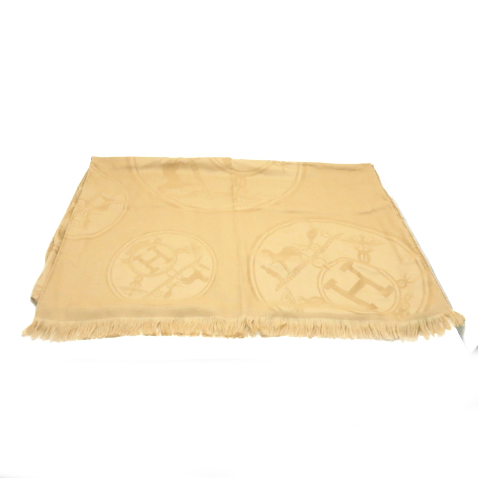 HERMES 茄士咩/絲質Scarf圍巾啡色
