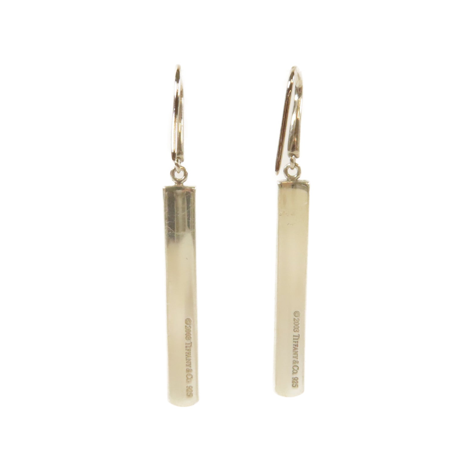 TIFFANY＆CO 925純銀Sterling Silver Bar Earrings耳環