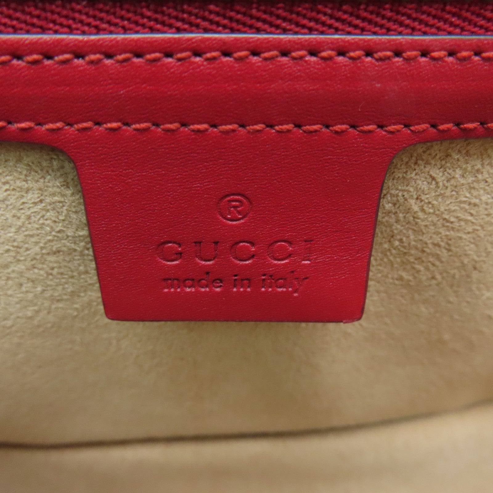 GUCCI 【激減優惠】牛皮皮革Queen Margaret金扣肩背袋白色/紅色/藍色