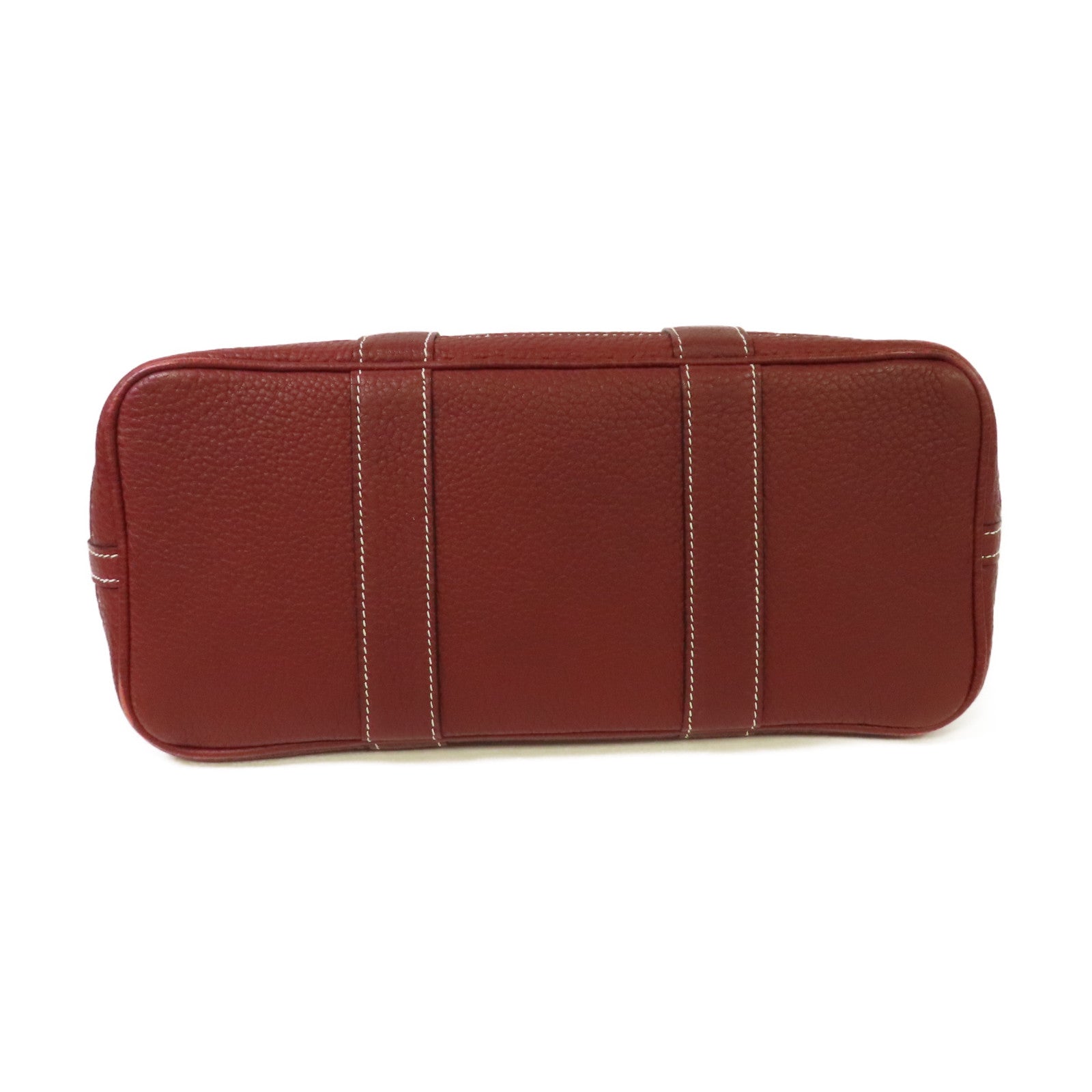 HERMES Negonda皮革Garden Party TPM Tote Bag銀扣手挽袋Rouge H愛馬仕紅色