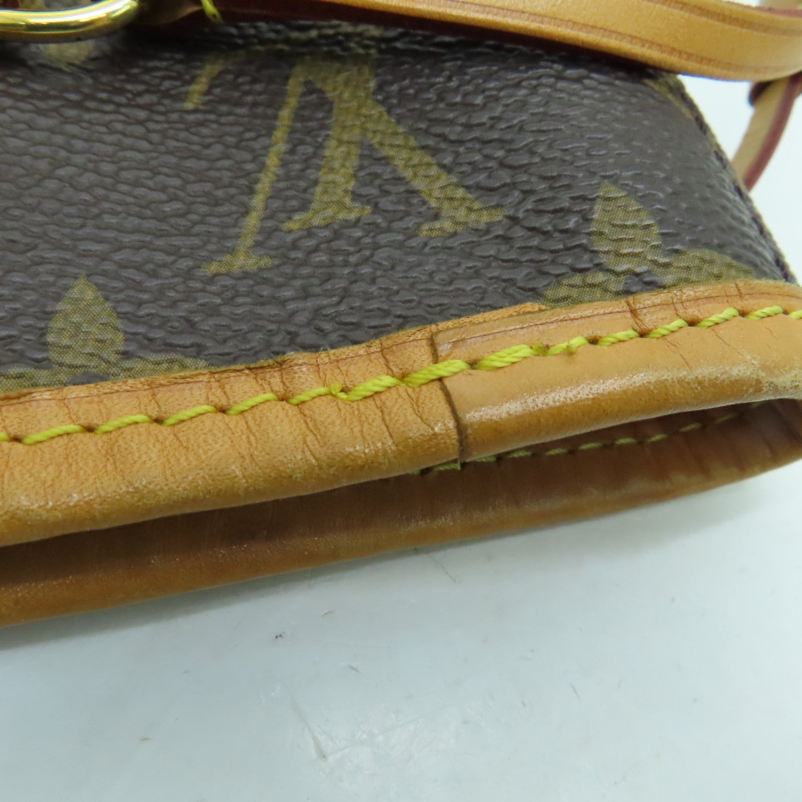 LOUIS VUITTON Monogram Neverfull MM手挽袋金扣啡色