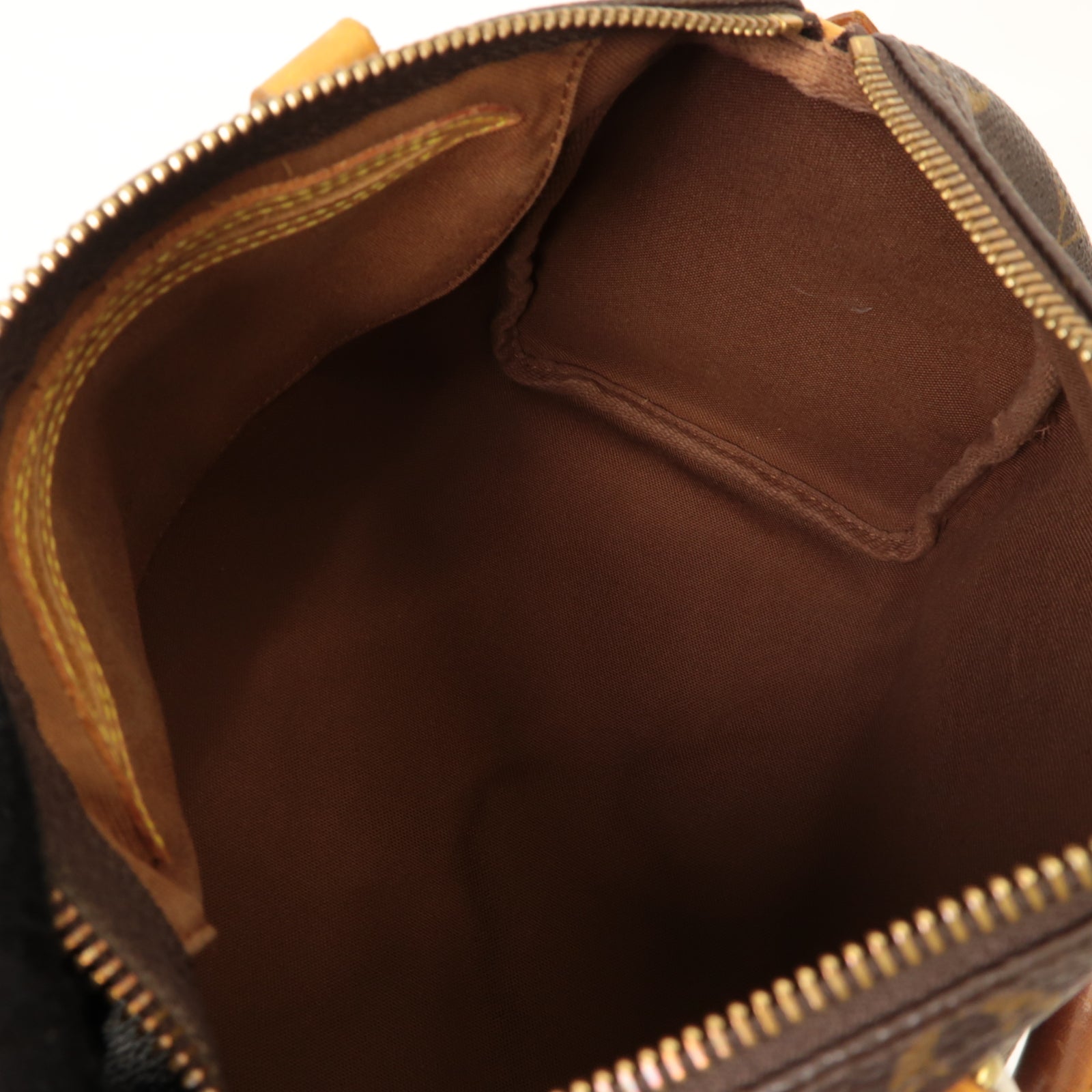 LOUIS VUITTON Monogram Speedy 25金扣手挽袋棕色