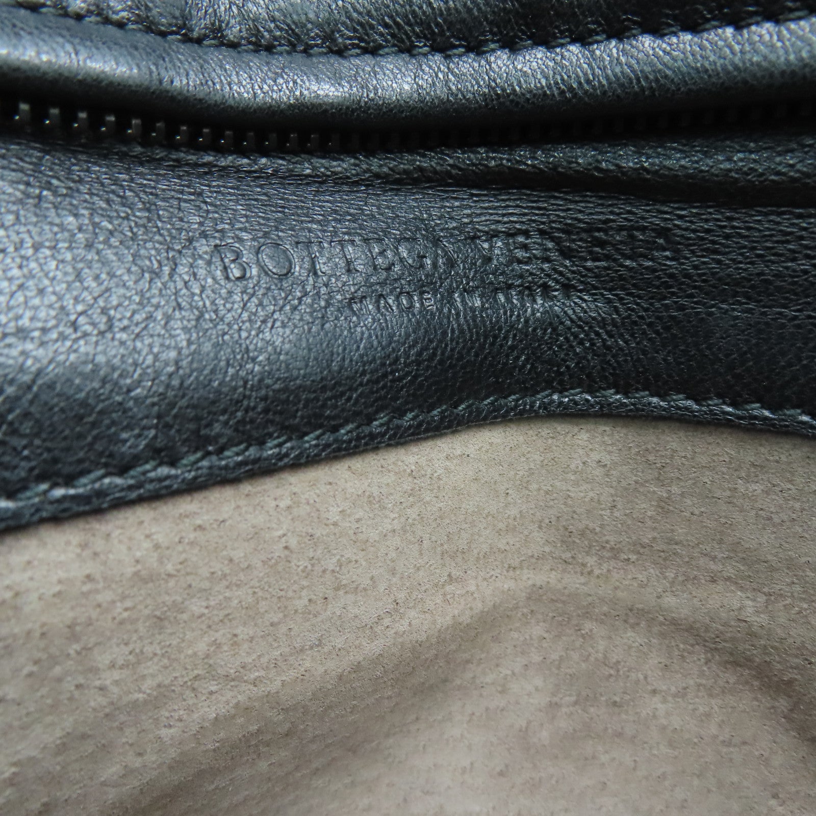 BOTTEGA VENETA Textured Leather Clutch Bag Black