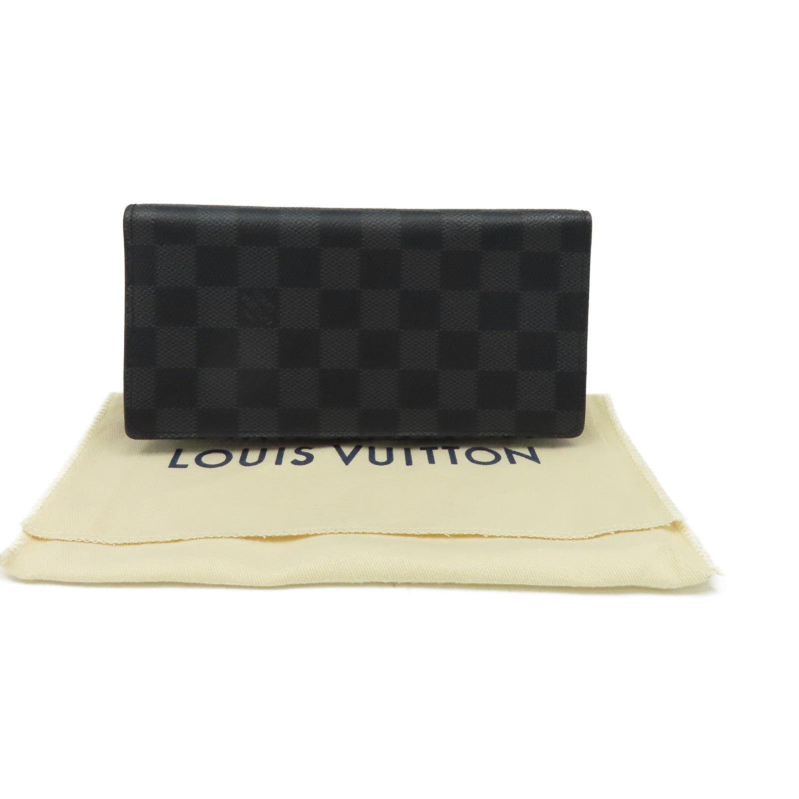 LOUIS VUITTON Damier Graphite Brazza Wallet長錢包黑色/碳灰色