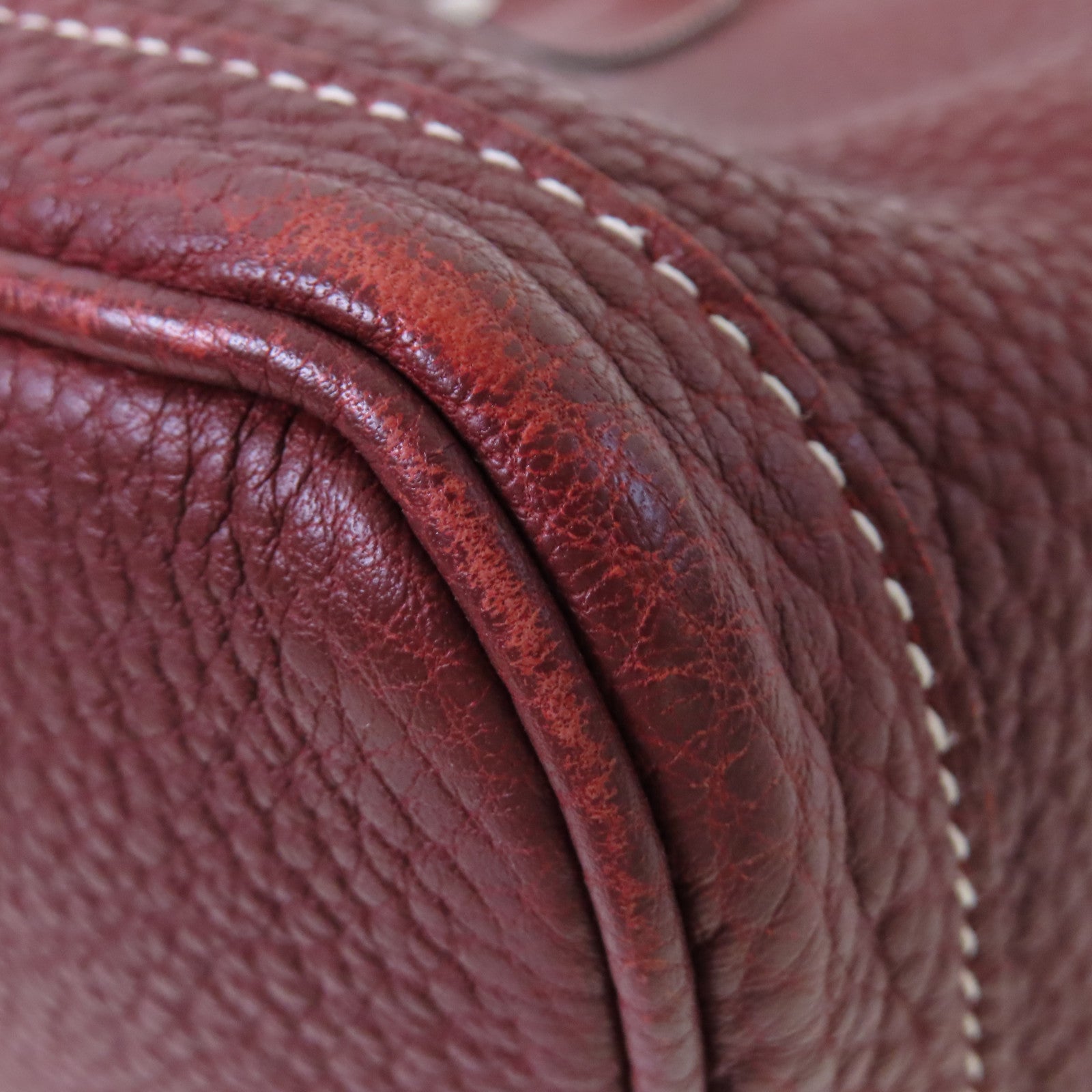HERMES Negonda皮革Garden Party TPM Tote Bag銀扣手挽袋Rouge H愛馬仕紅色