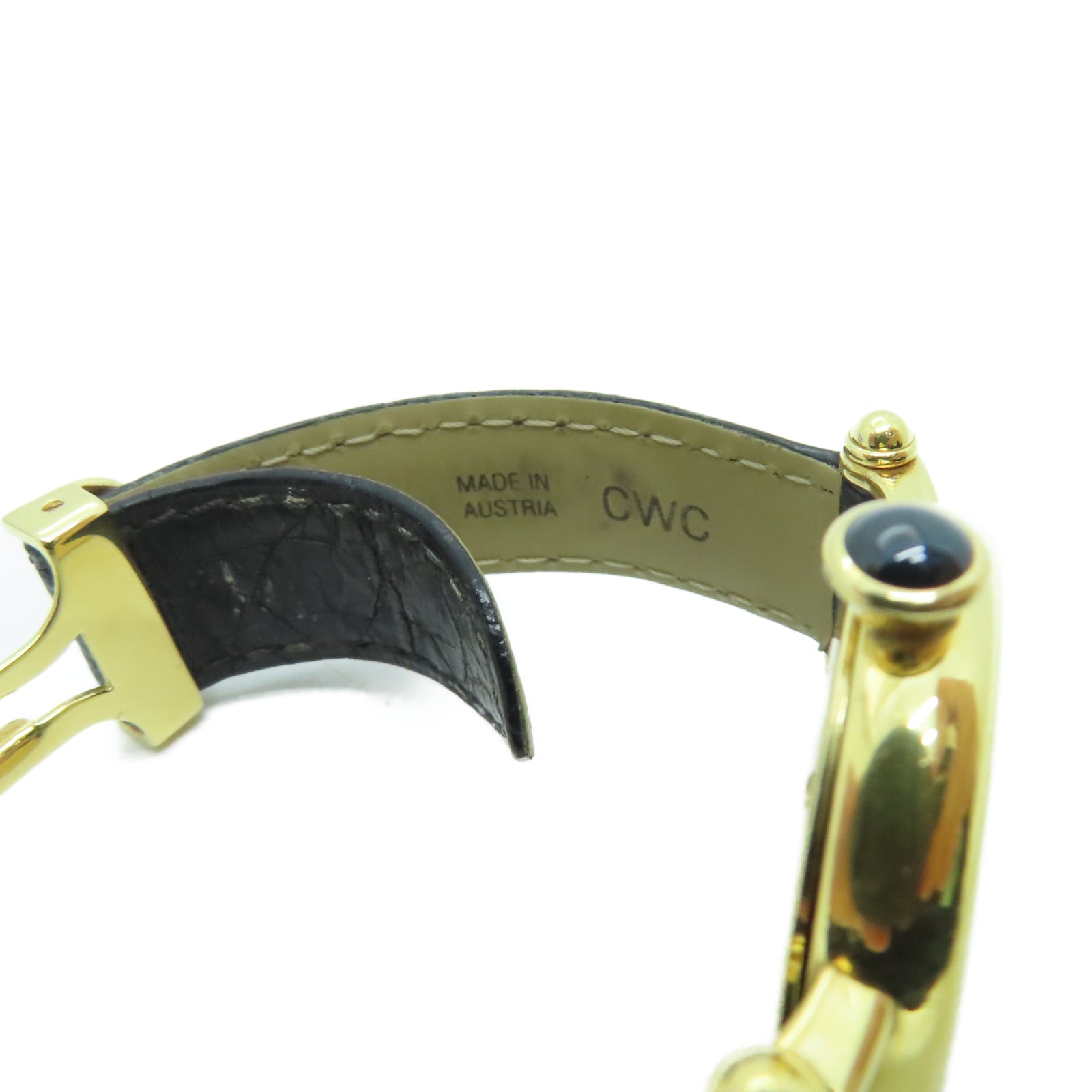 CARTIER Diabolo 18K黃金手錶石英機芯白色