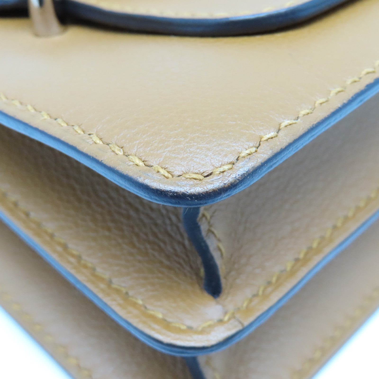 HERMES Evercolour Leather Roulis 23 Shoulder Bag Caramel Brown Silver Buckle