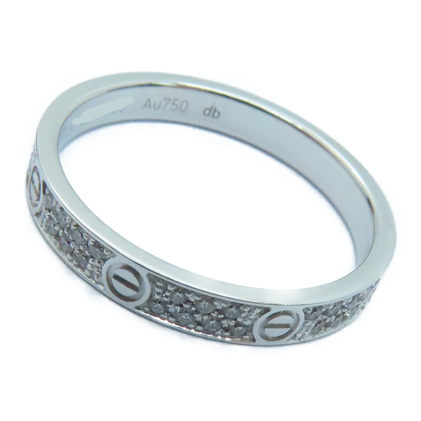 CARTIER 【激減優惠】18K白金鑽石Diamond Love Ring戒指Cartier#49/US#5