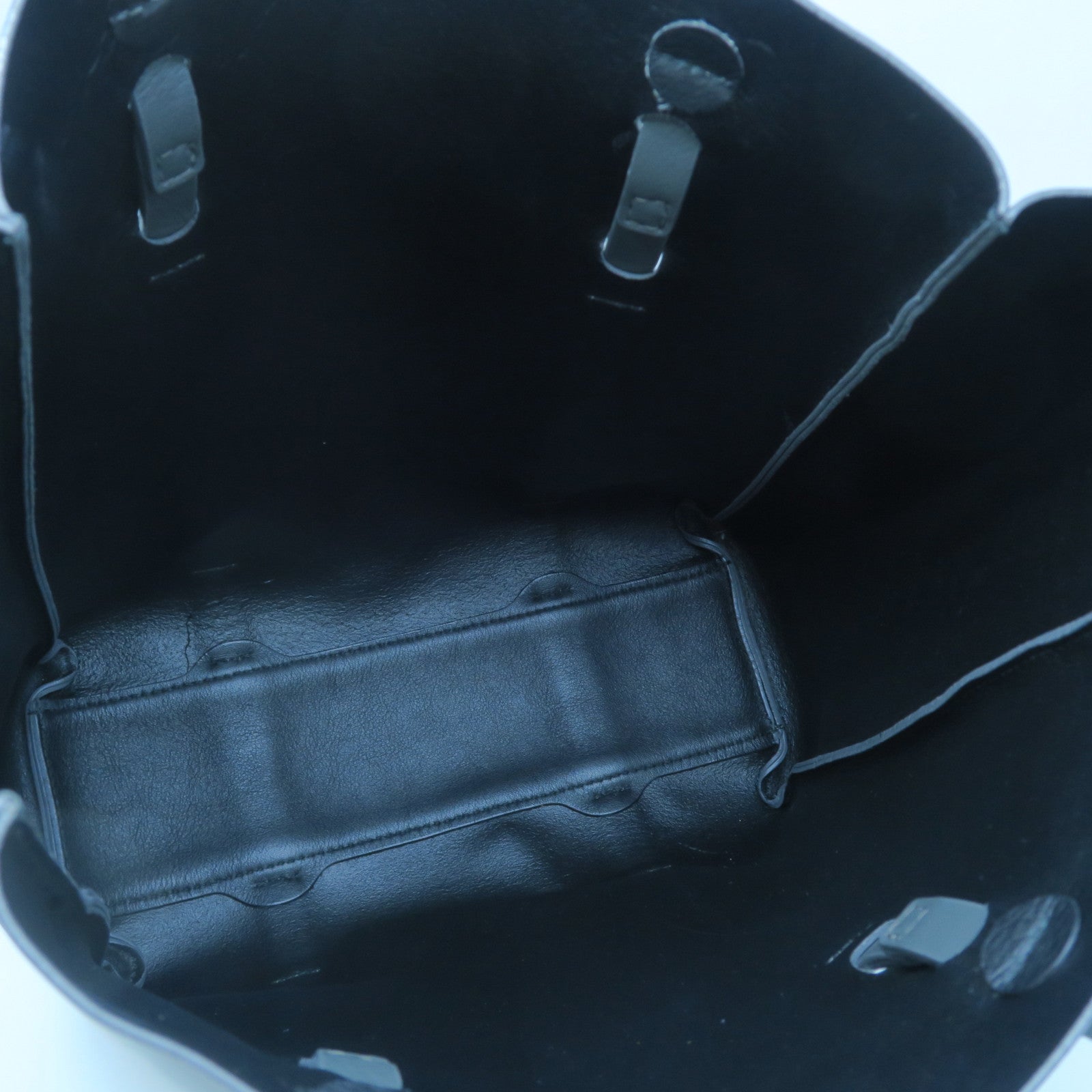 BALENCIAGA 羊皮皮革Tote Bag銀扣手挽袋灰色