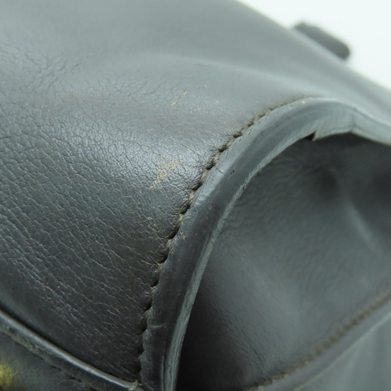SAINT LAURENT 牛皮皮革Sac De Jour金扣手挽袋灰色