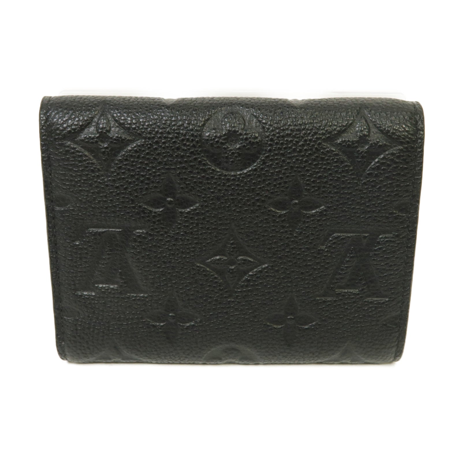 LOUIS VUITTON Monogram Empreinte Victorine Wallet金扣錢包黑色