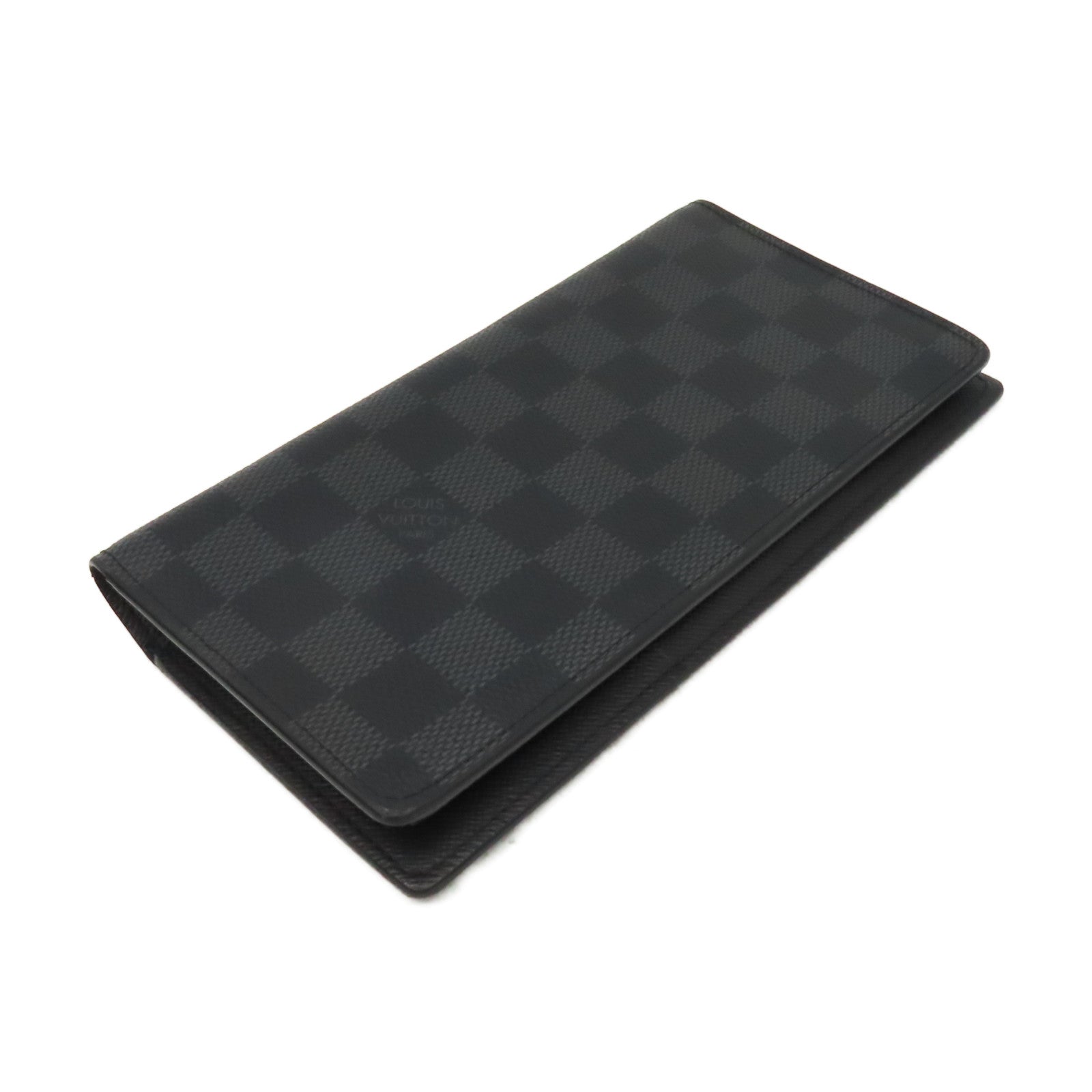 LOUIS VUITTON Damier Graphite Brazza Wallet長錢包黑色/碳灰色