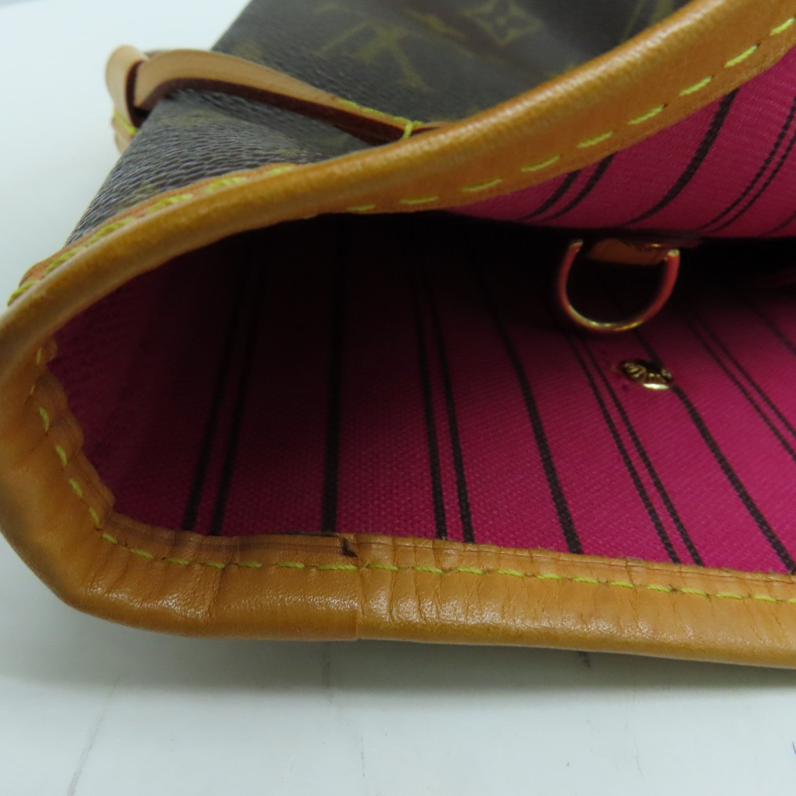 LOUIS VUITTON Monogram Neverfull MM手挽袋金扣啡色