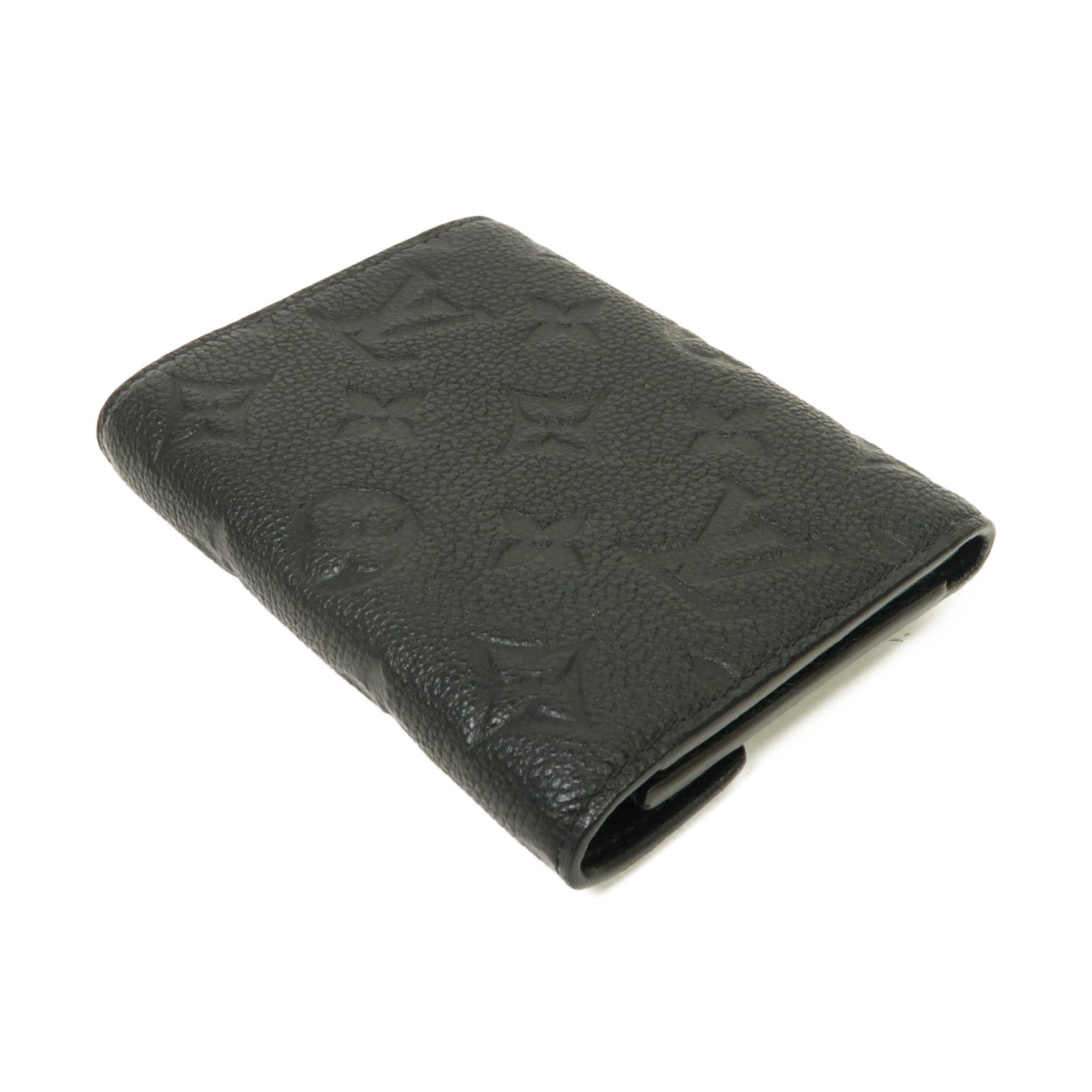 LOUIS VUITTON Monogram Empreinte Victorine Wallet金扣錢包黑色