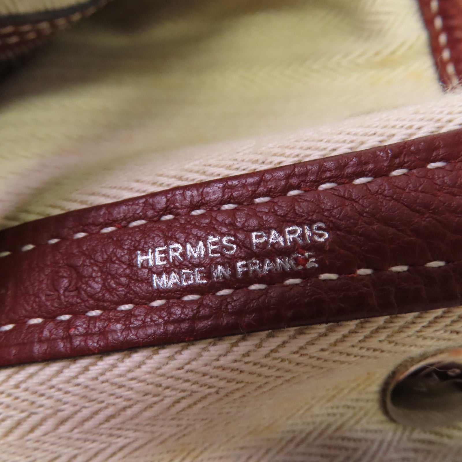 HERMES Negonda皮革Garden Party TPM Tote Bag銀扣手挽袋Rouge H愛馬仕紅色