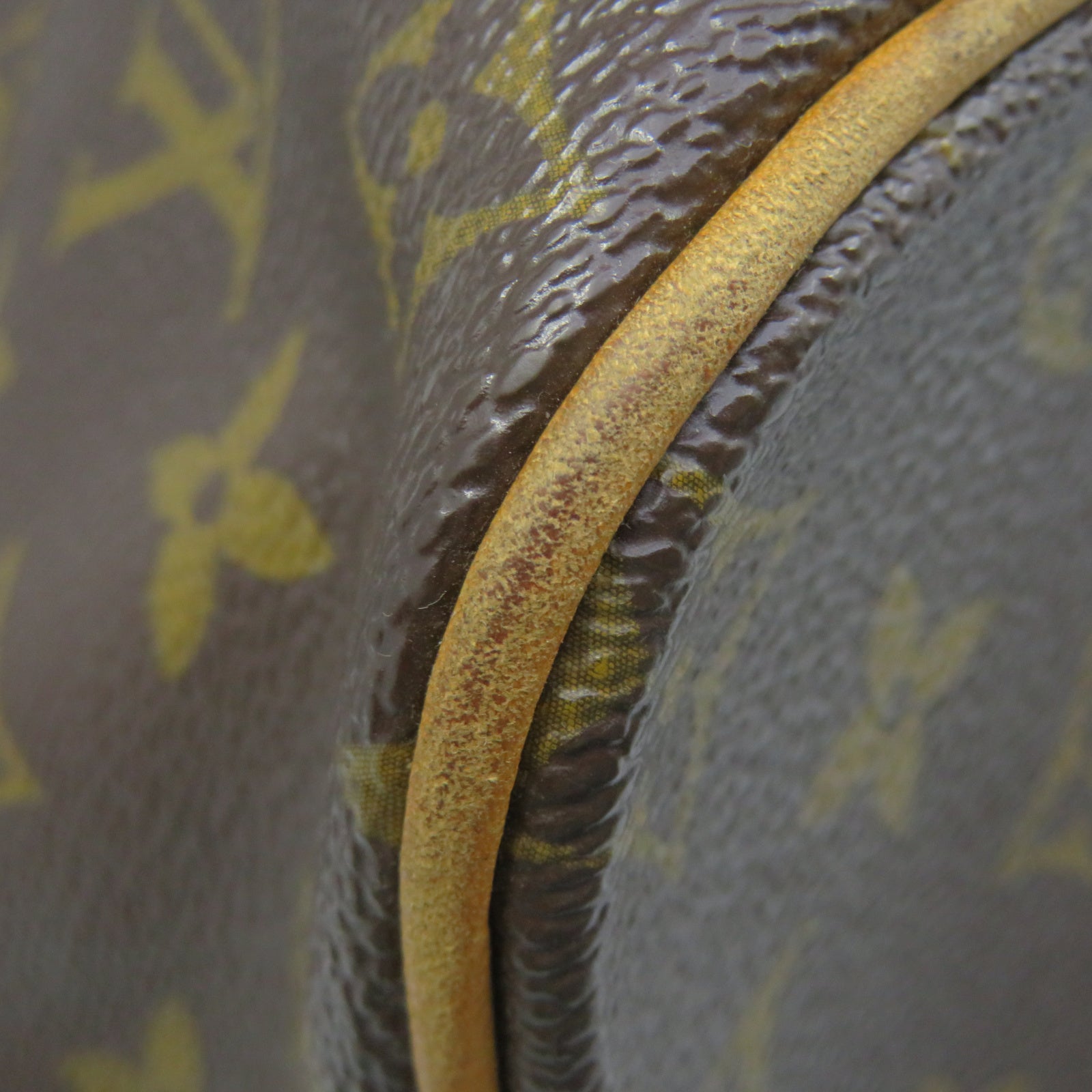 LOUIS VUITTON Monogram Palermo GM gold buckle shoulder shoulder bag brown