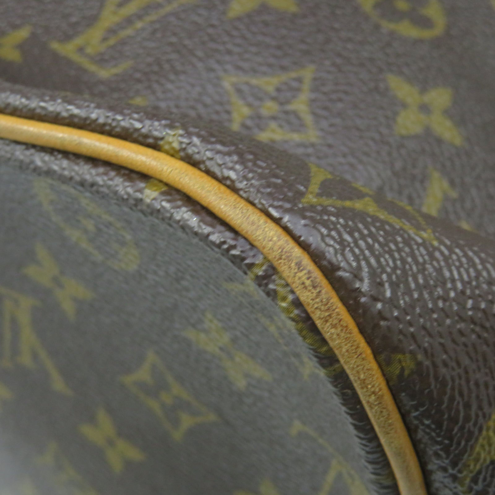 LOUIS VUITTON Monogram Palermo GM gold buckle shoulder shoulder bag brown