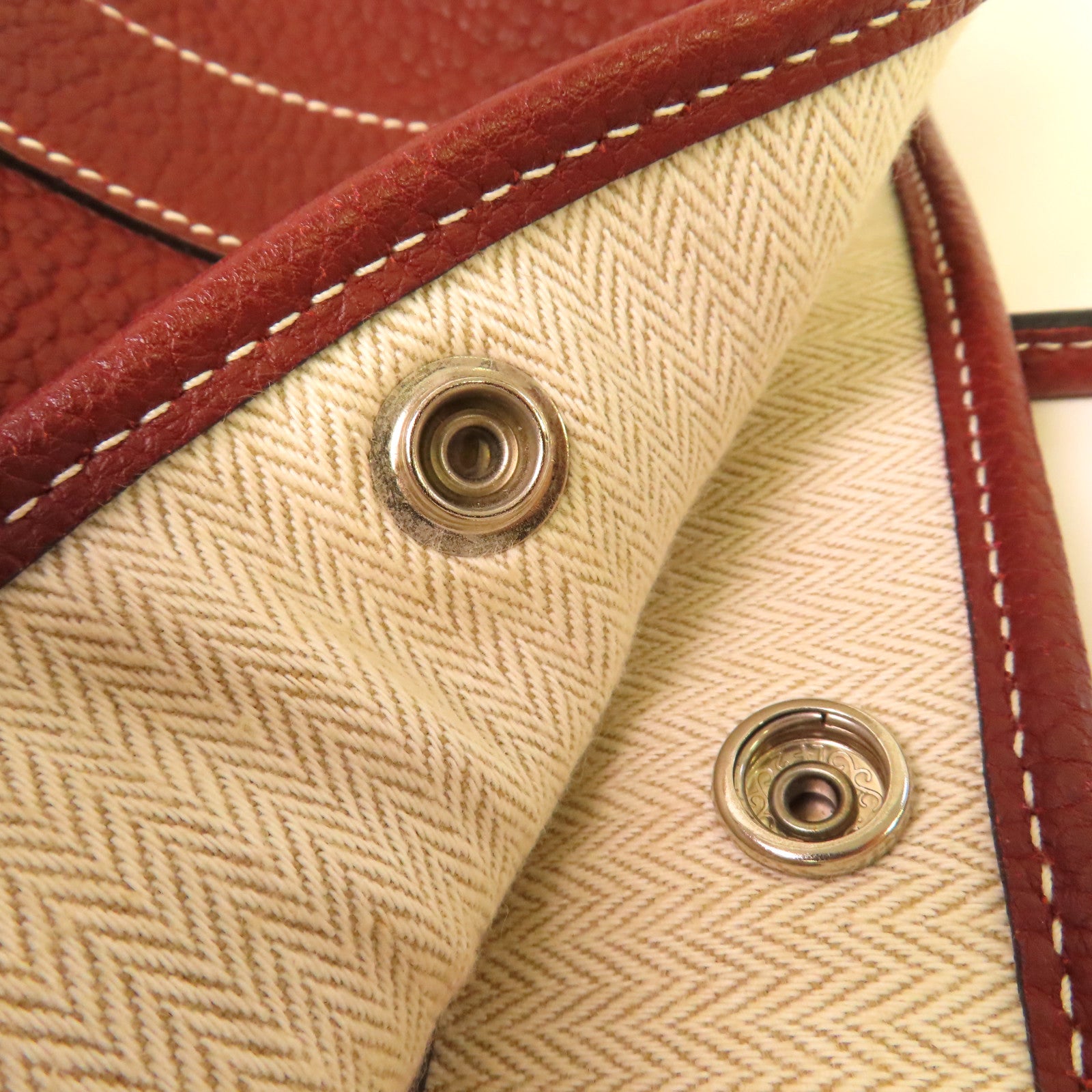HERMES Negonda皮革Garden Party TPM Tote Bag銀扣手挽袋Rouge H愛馬仕紅色