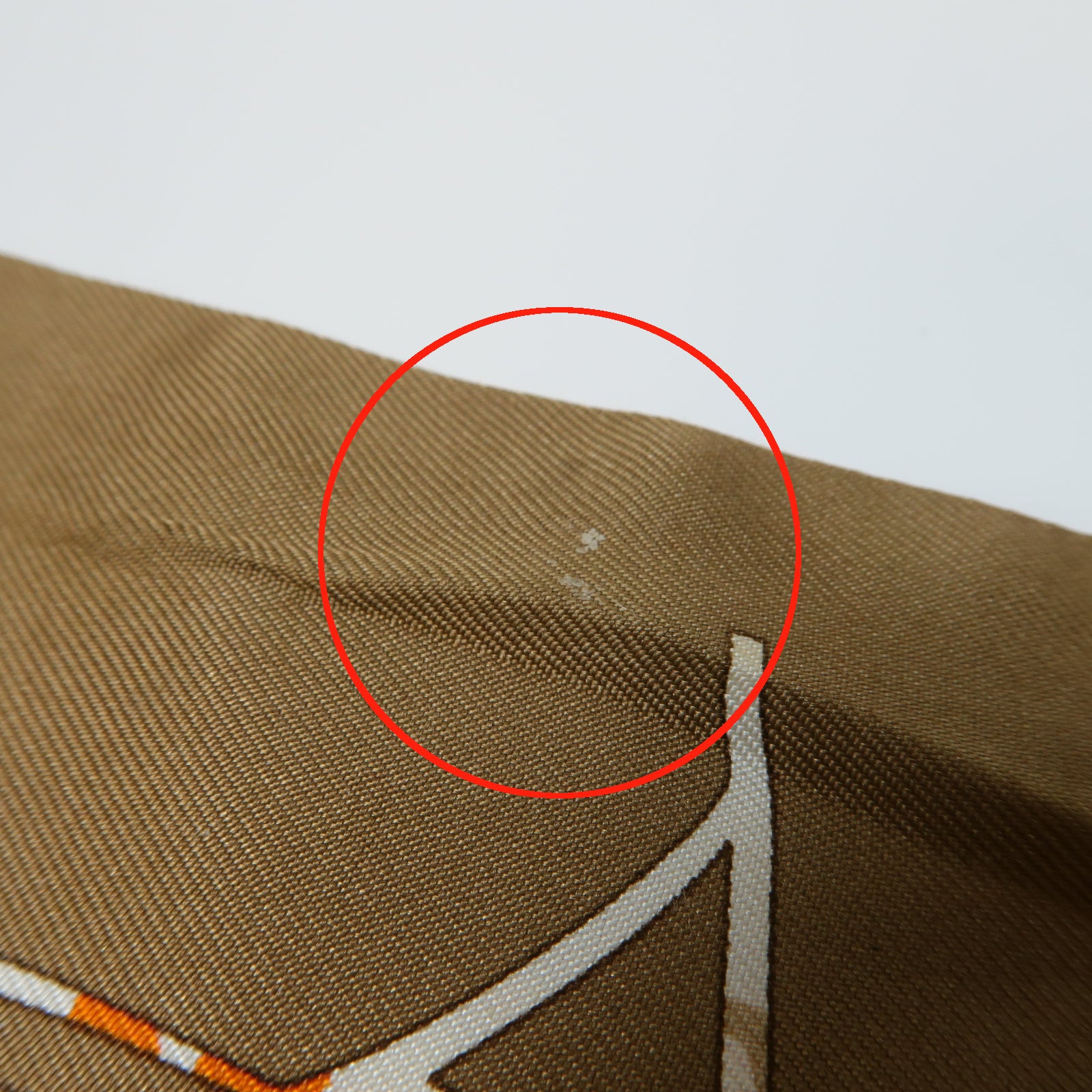 HERMES 絲質Twilly絲巾啡色