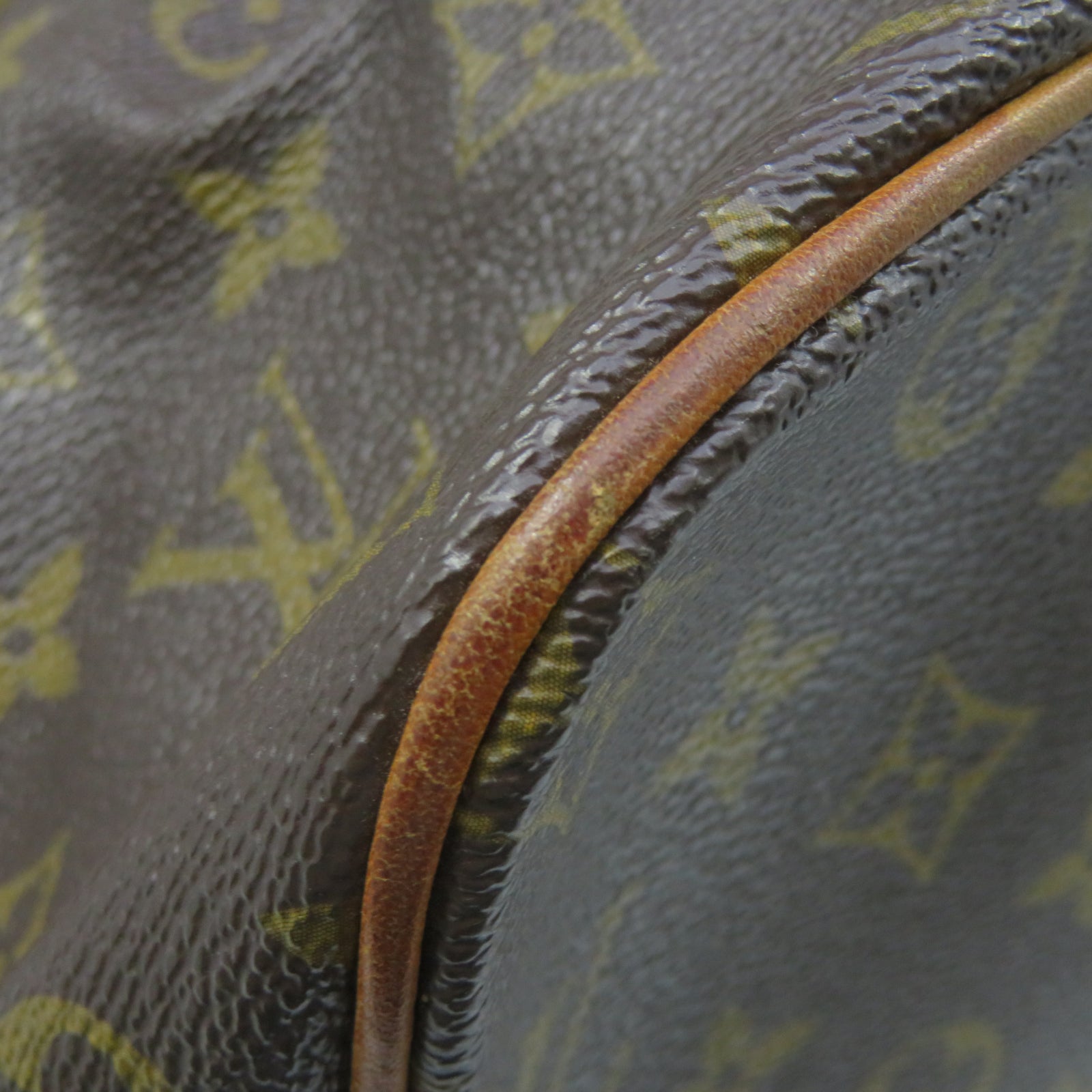 LOUIS VUITTON Monogram Palermo GM gold buckle shoulder shoulder bag brown