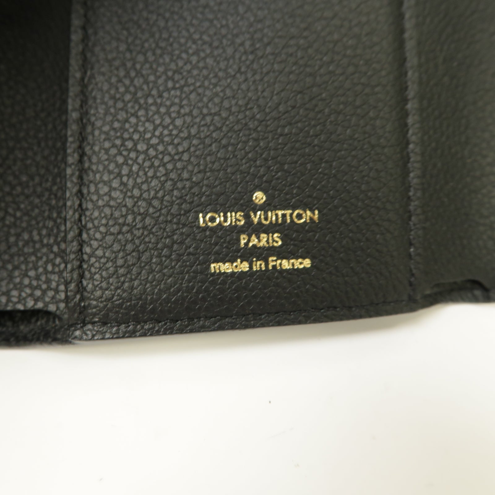 LOUIS VUITTON Monogram Empreinte Victorine Wallet金扣錢包黑色