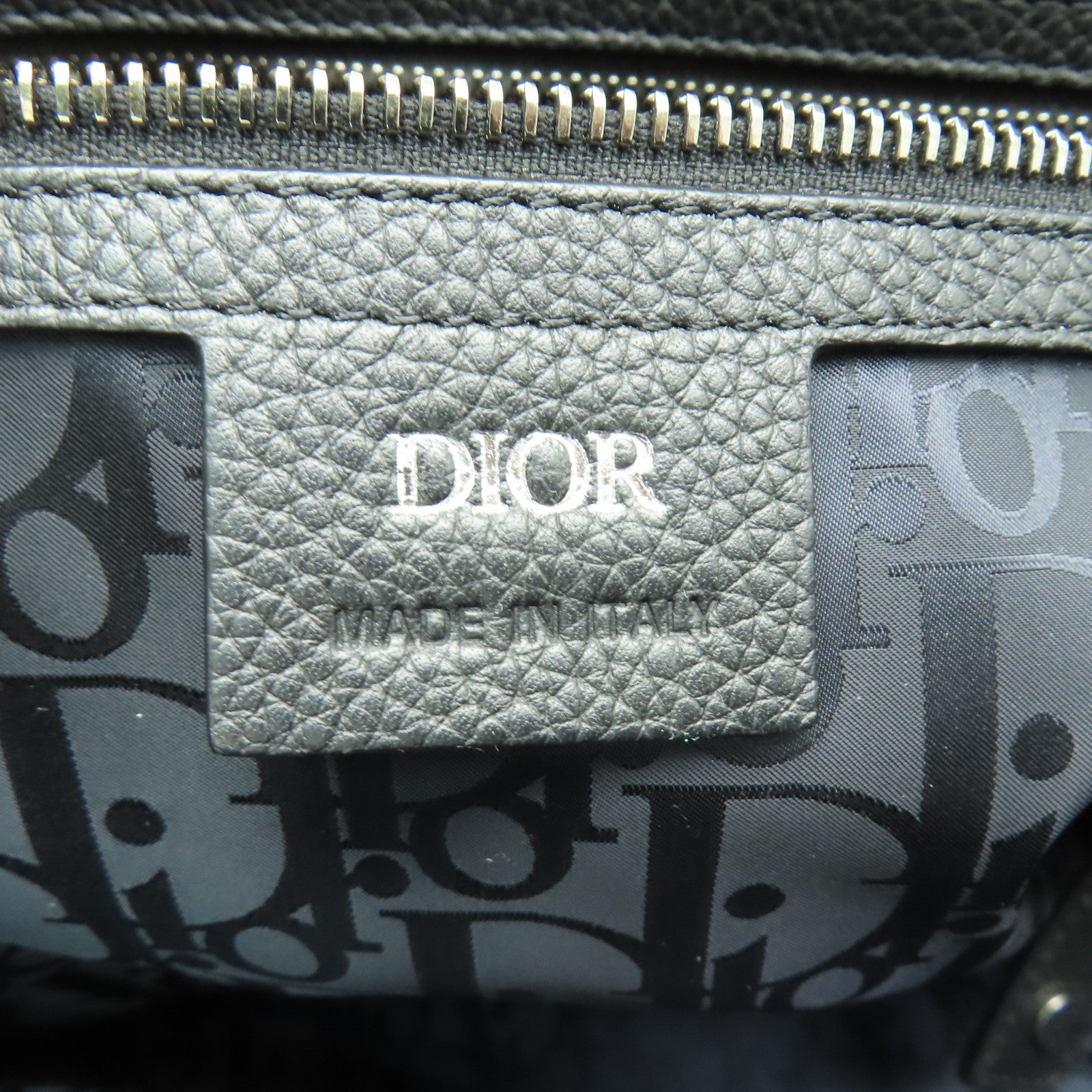 Dior 帆布Tote Bag銀扣手挽袋藍色