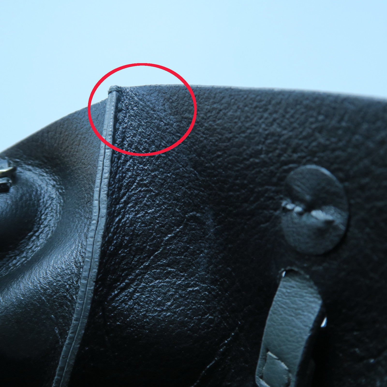 BALENCIAGA 羊皮皮革Tote Bag銀扣手挽袋灰色