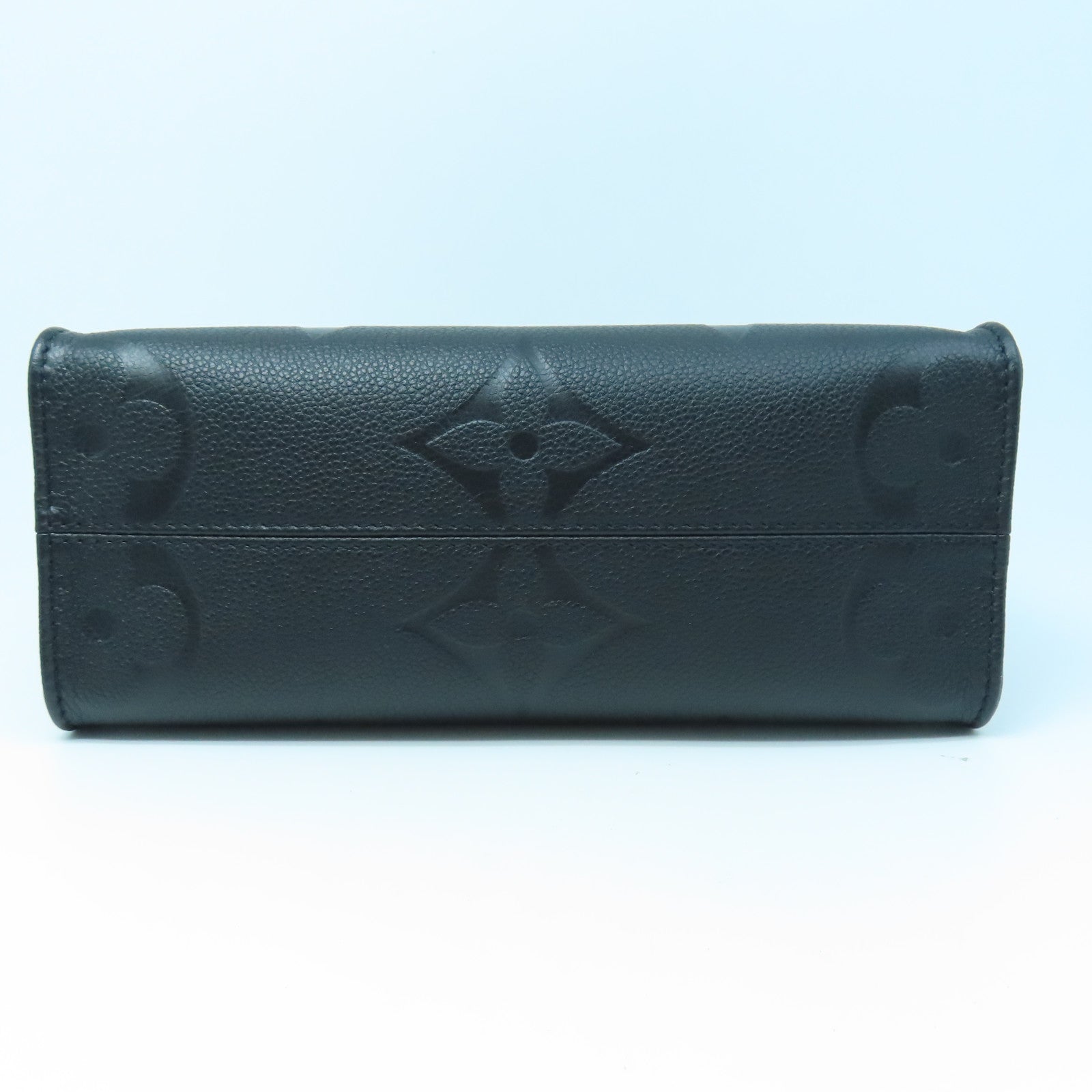 LOUIS VUITTON Monogram Empreinte On The Go PM gold buckle handle shoulder bag dual-use black