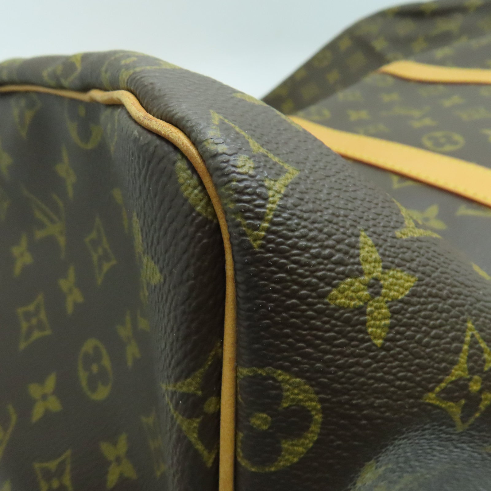 LOUIS VUITTON Monogram Keepall 55手挽袋/旅行袋金扣啡色