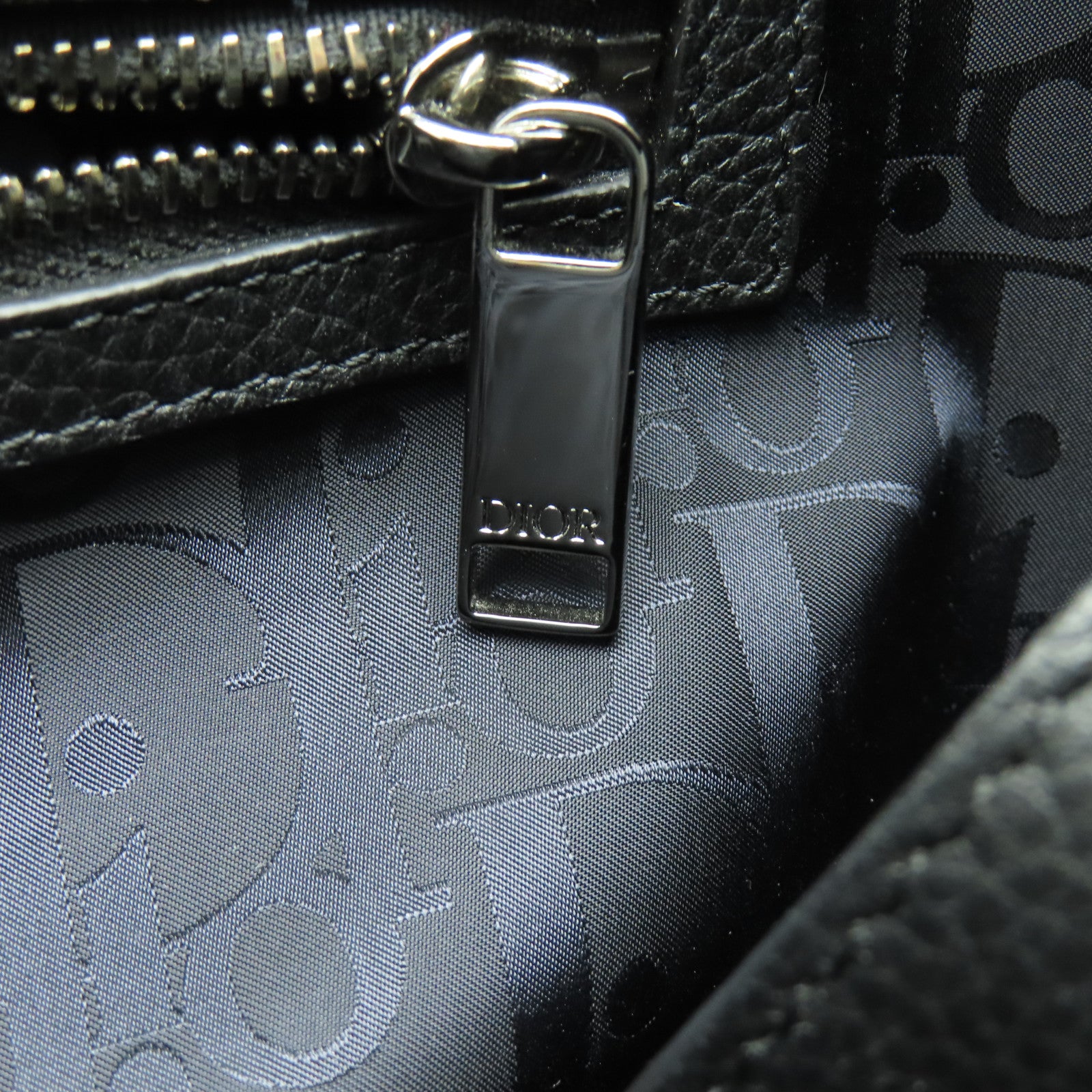 Dior 帆布Tote Bag銀扣手挽袋藍色