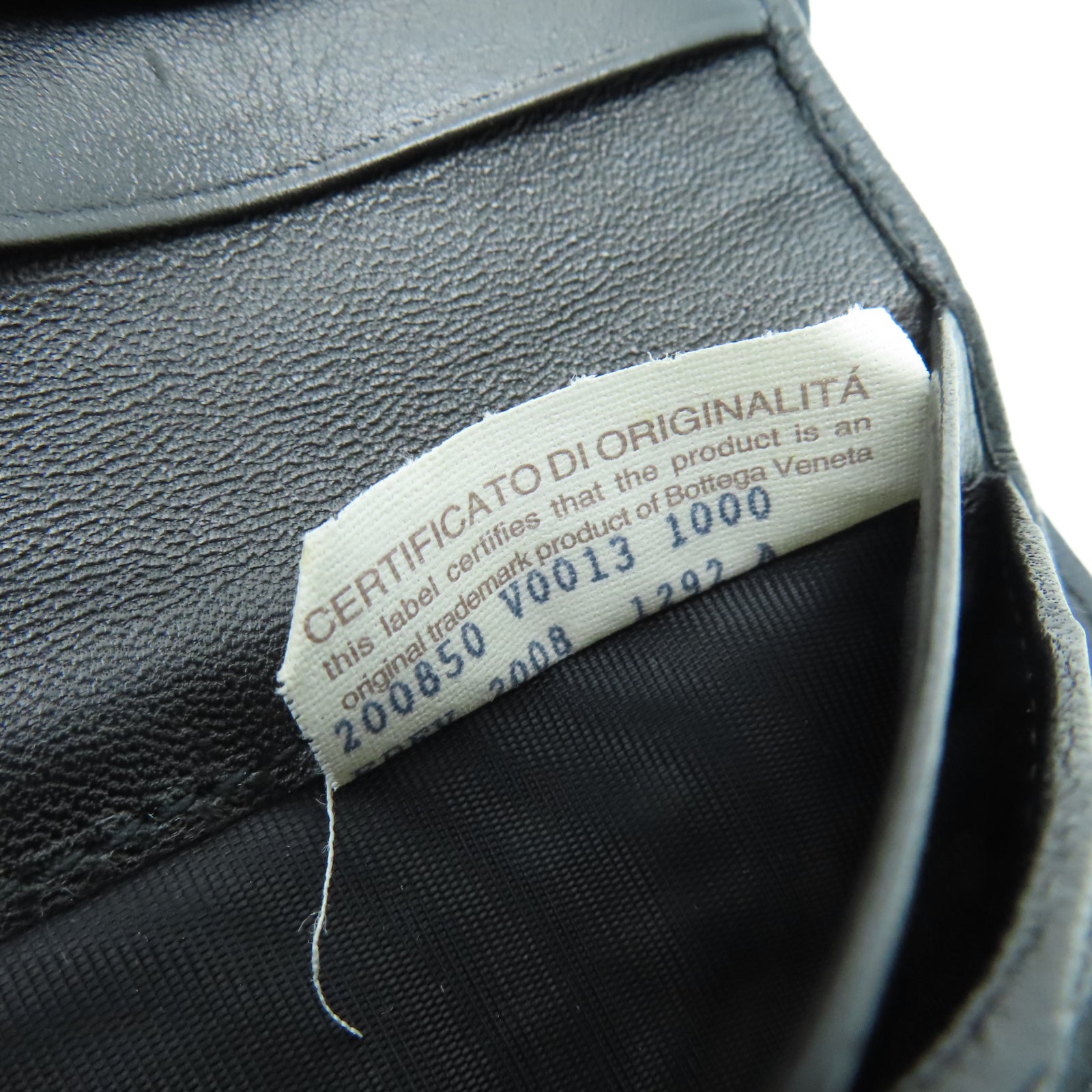 BOTTEGA VENETA 牛皮皮革Wallet銀扣長錢包黑色
