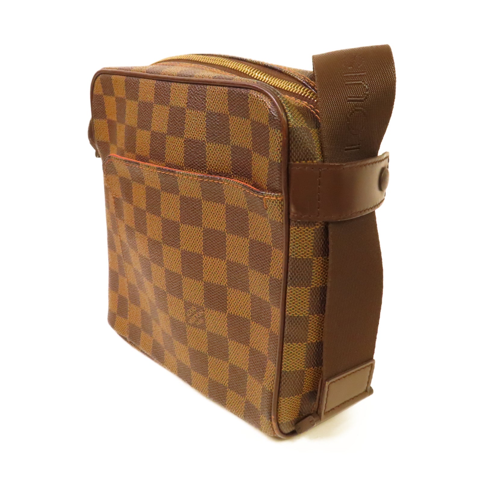 LOUIS VUITTON Damier Olav PM Shoulder Bag金扣肩背袋啡色