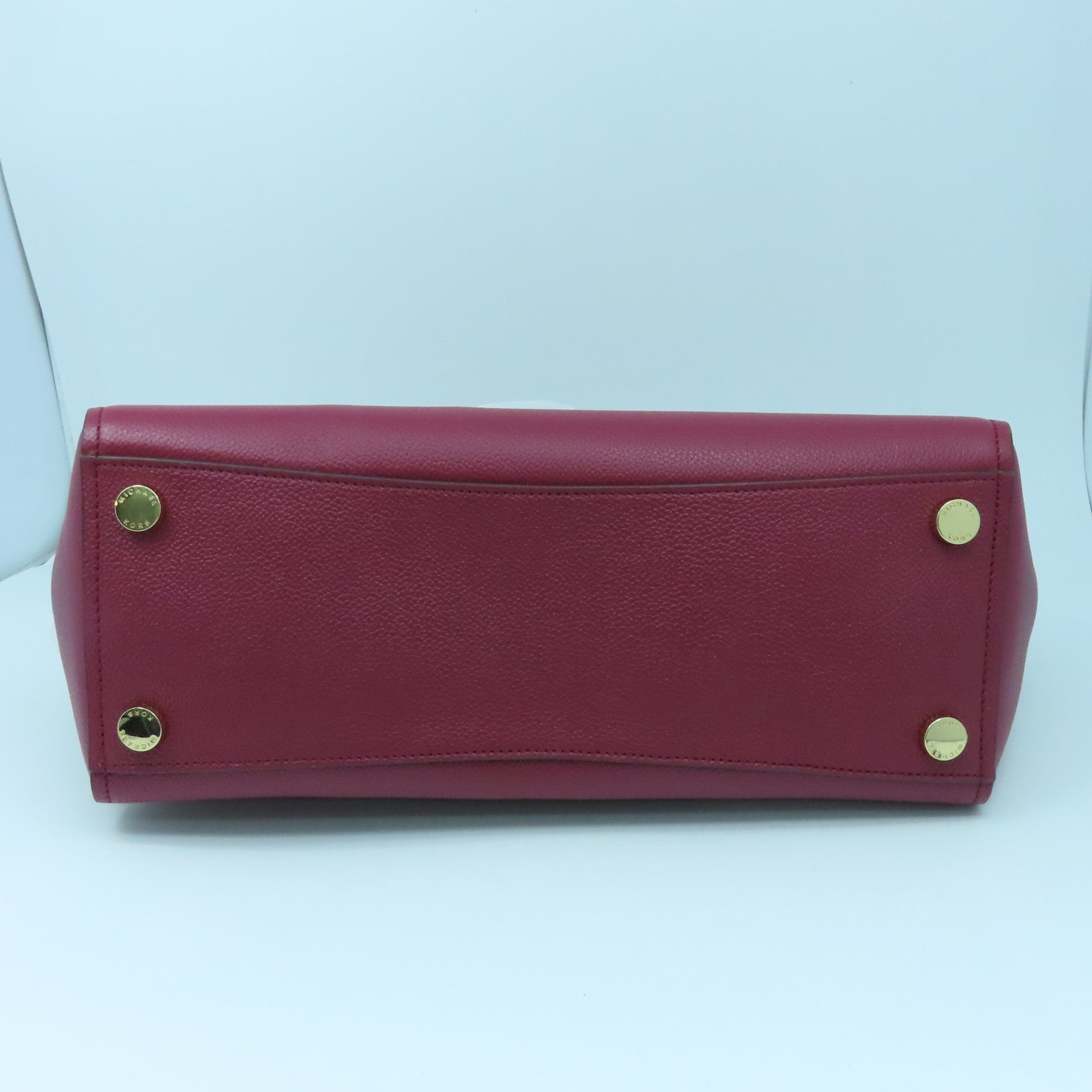 Michael Kors 牛皮皮革2 Way Shoulder金扣手挽肩背兩用袋紅色